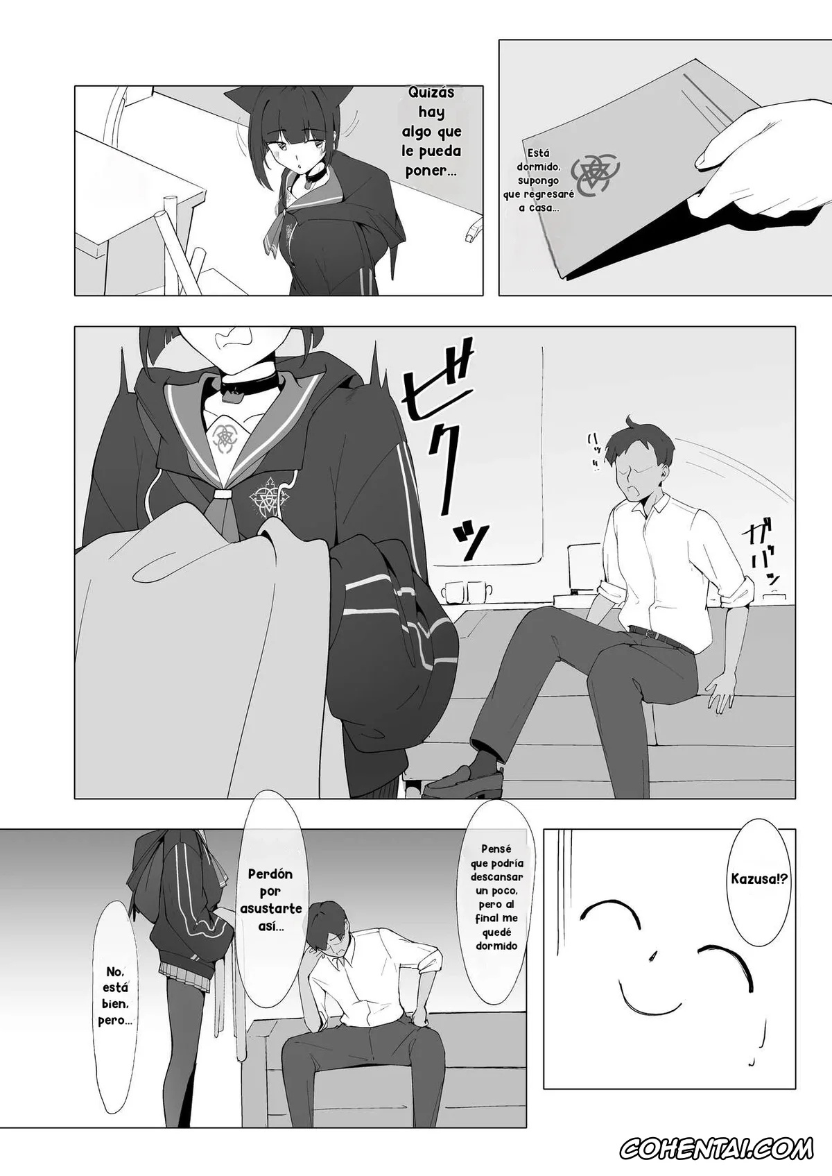 Blue Archive hentai, Kazusa Kyouyama hentai, Sensei hentai, KAZUSAddiction -Kyouyama Chuudoku- (Blue Archive), pagina 3