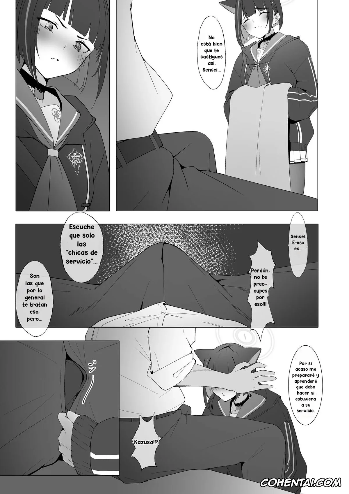 Blue Archive xxx, Kazusa Kyouyama xxx, Sensei xxx, KAZUSAddiction -Kyouyama Chuudoku- (Blue Archive), pagina 4
