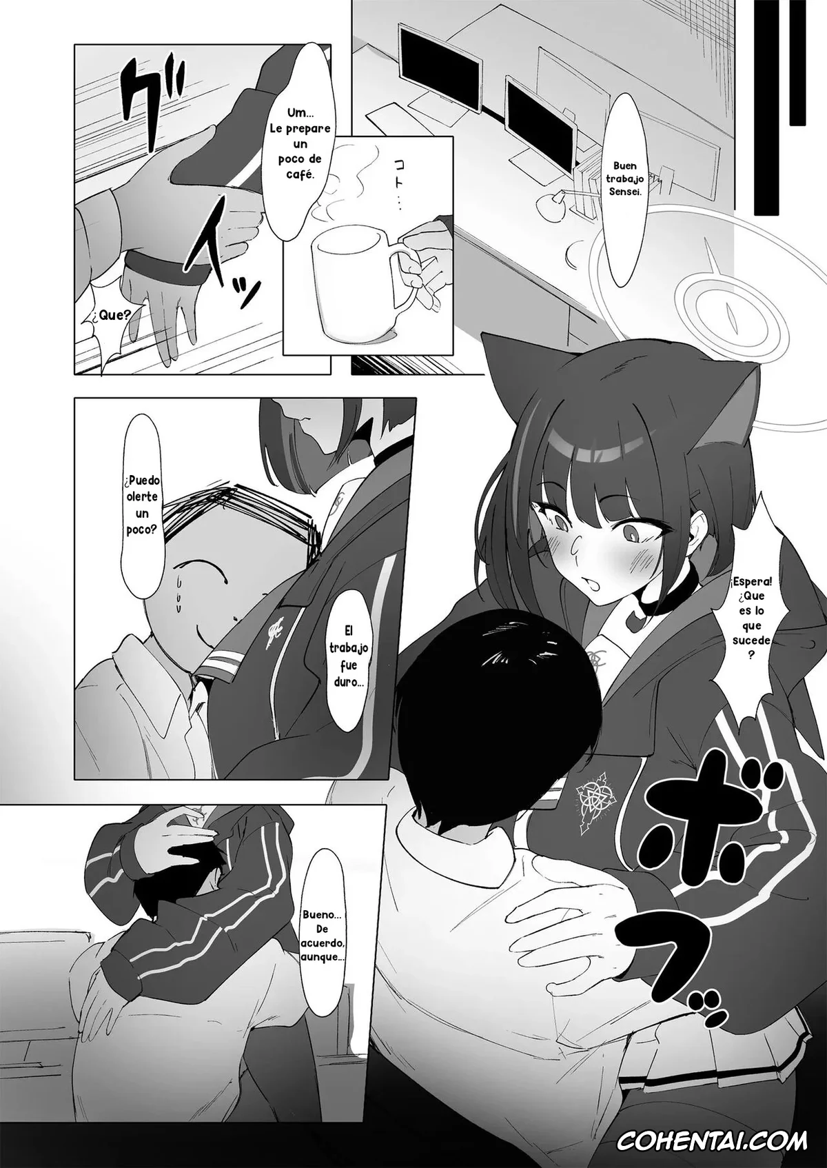 Blue Archive hentai, Kazusa Kyouyama hentai, Sensei hentai, KAZUSAddiction II -Kyouyama Chuudoku- II (Blue Archive), pagina 3