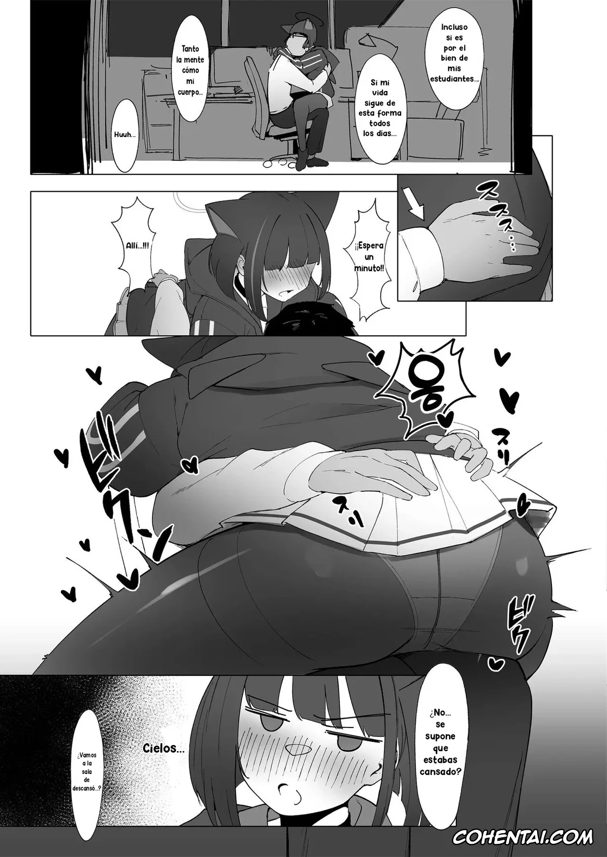 Blue Archive xxx, Kazusa Kyouyama xxx, Sensei xxx, KAZUSAddiction II -Kyouyama Chuudoku- II (Blue Archive), pagina 4