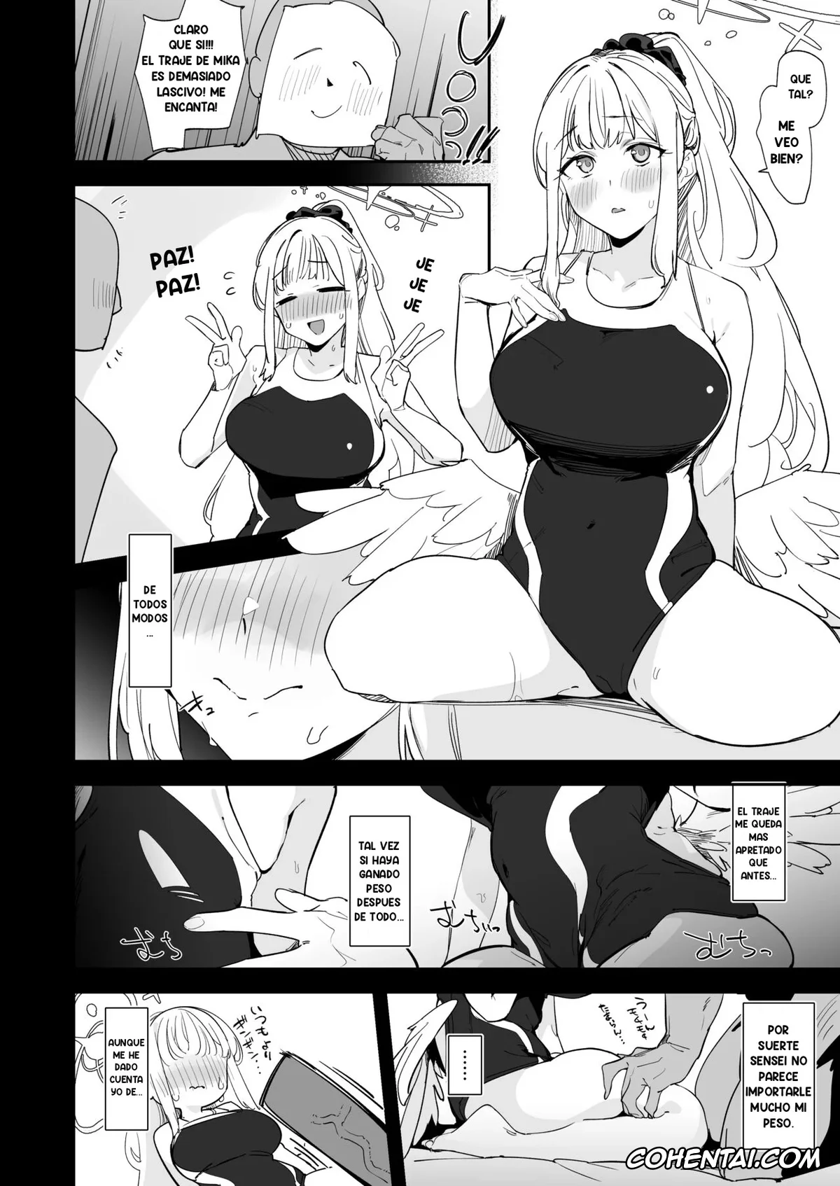 Blue Archive hentai, Mika Misono hentai, Sensei hentai, Mika to H suru Hon (Blue Archive), pagina 15
