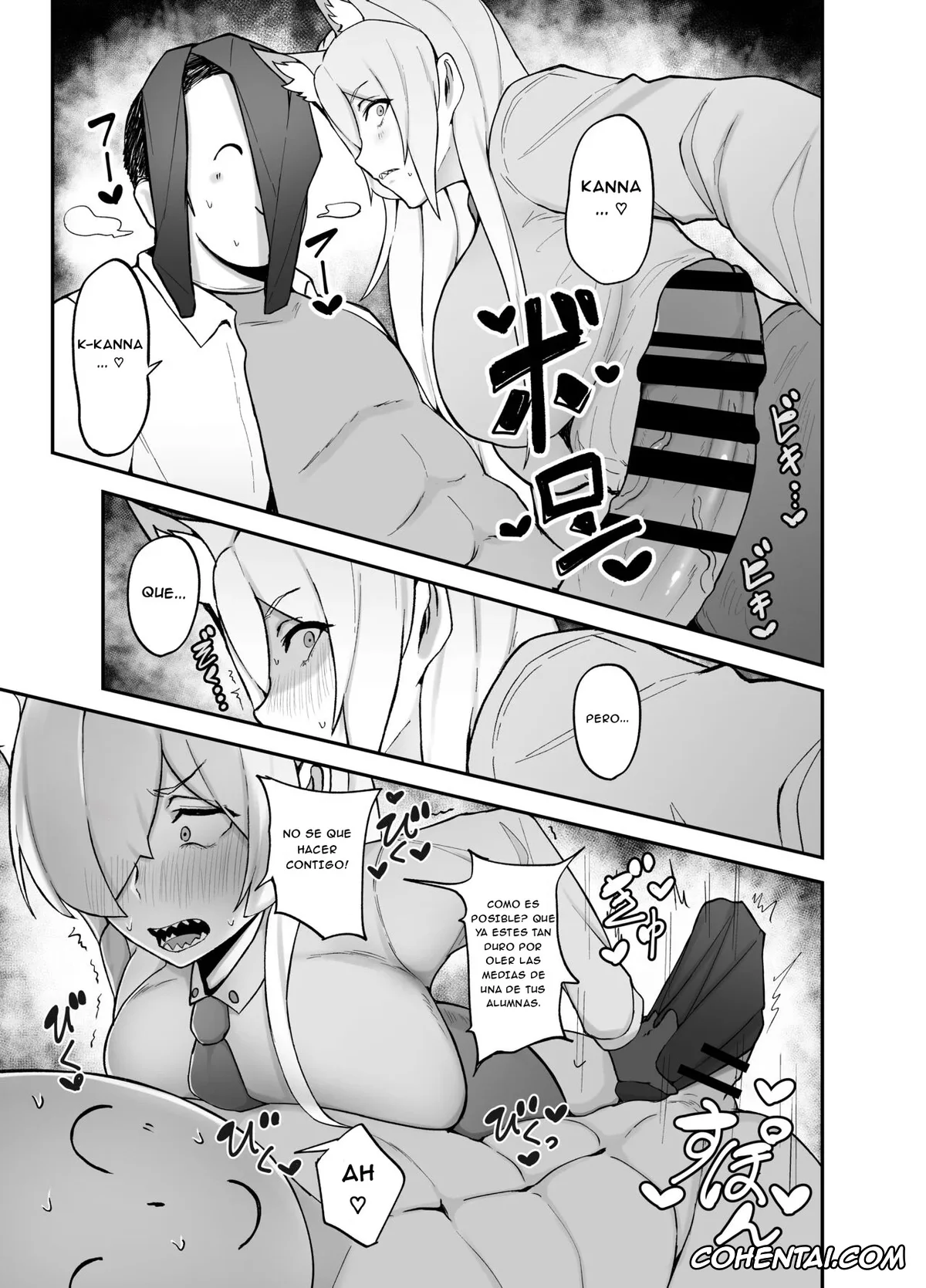 Blue Archive hentai, Kanna Ogata hentai, Saki Sorai hentai, Sensei hentai, Touban wa Ogata Kanna (Blue Archive), pagina 6