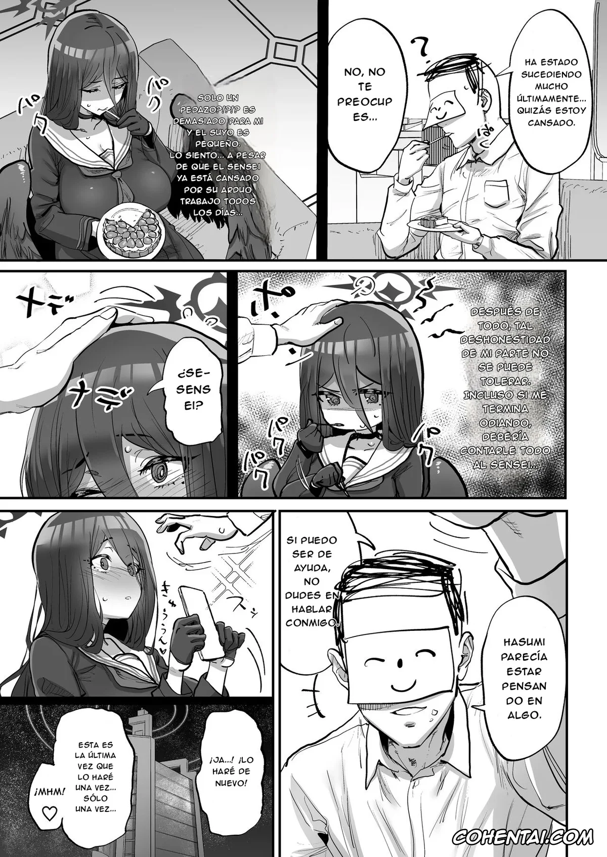 Blue Archive xxx, Hasumi Hanekawa xxx, Sensei xxx, Sensei Saimin Smapho (Blue Archive), pagina 22