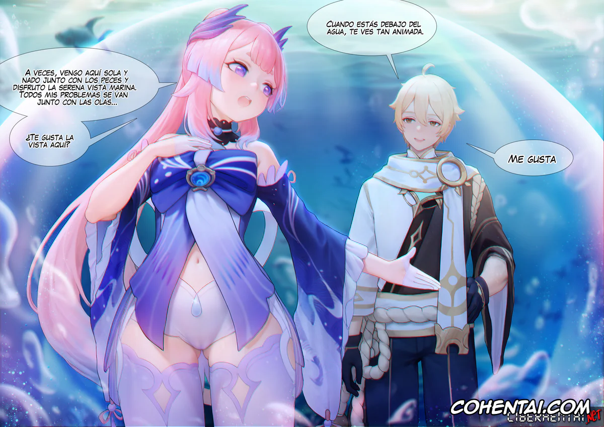 Genshin Impact hentai, Aether hentai, Kokomi Sangonomiya hentai, Flustered Kokomi (Genshin Impact), pagina 6
