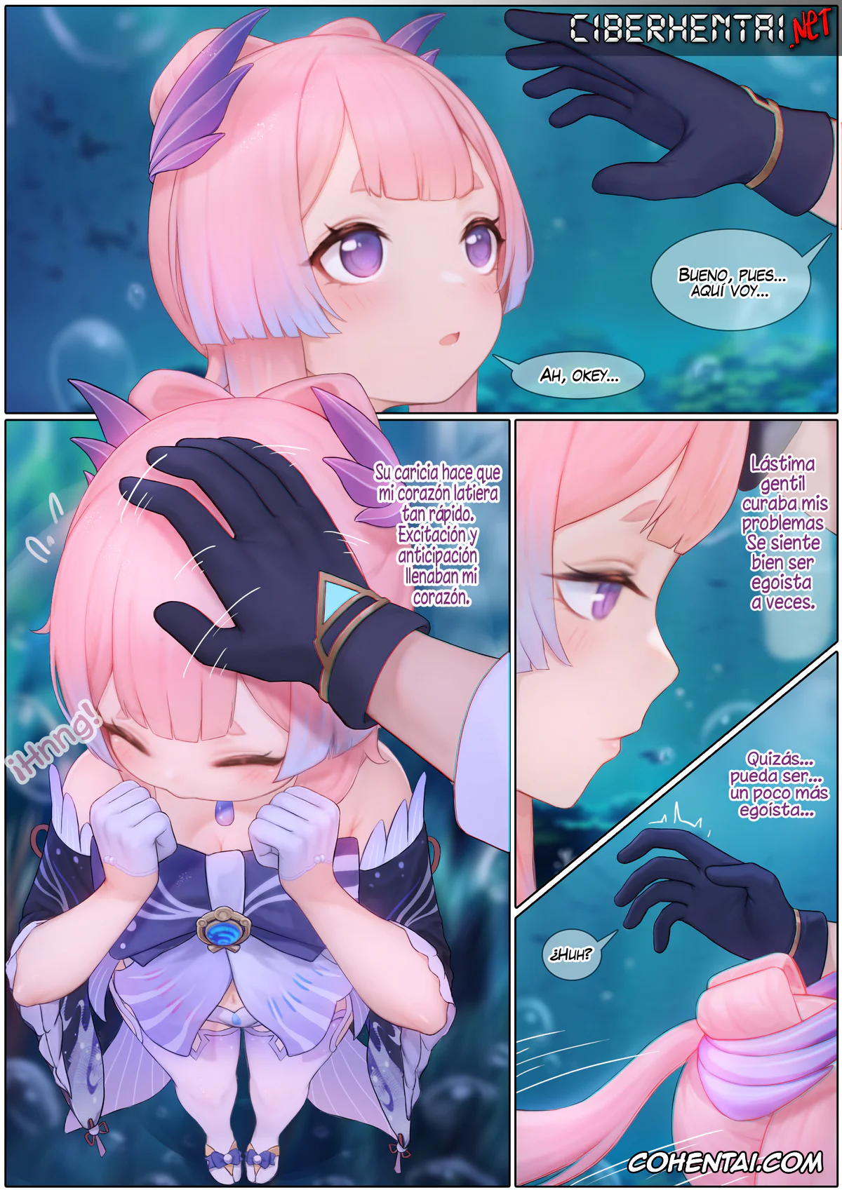Genshin Impact hentai, Aether hentai, Kokomi Sangonomiya hentai, Flustered Kokomi (Genshin Impact), pagina 9