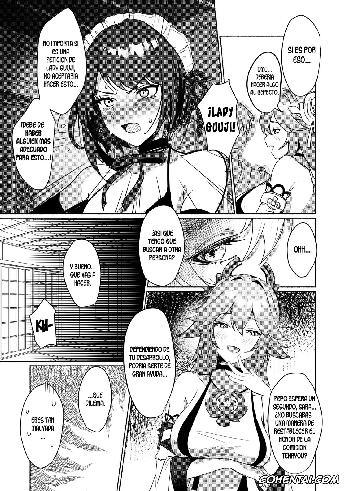 Genshin Impact xxx, Aether xxx, Raiden Shogun xxx, Sara Kujou xxx, Inazuma Da-Maid Chaya ~Itsumo yori Ecchi na Kibun no Maid-san to Cosplay Ecchi~ (Genshin Impact), pagina 16