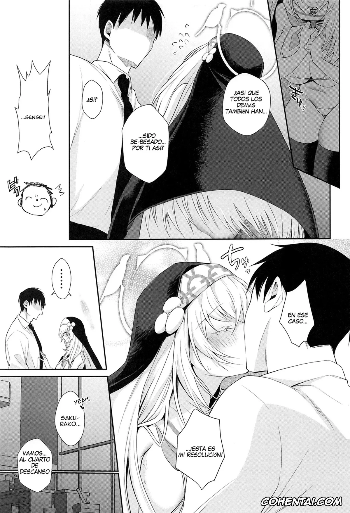 Blue Archive xxx, Sakurako Utazumi xxx, Sensei xxx, Wappi~ Sakurako-sama wa Chorosugiru (Blue Archive), pagina 4