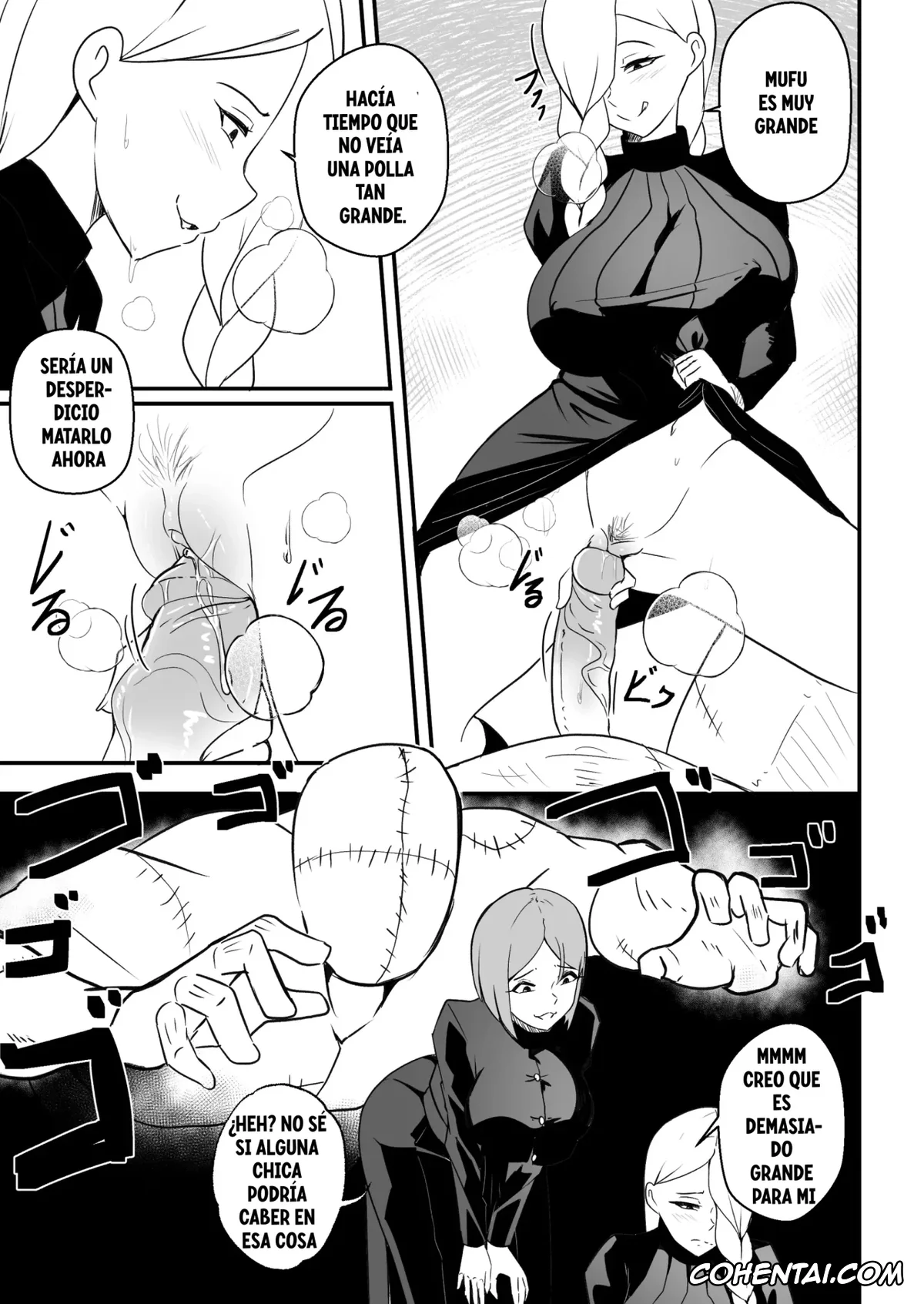 Jujutsu Kaisen hentai, Mei Mei hentai, Nobara Kugisaki hentai, Jujutsushi wa Maketa (Jujutsu Kaisen), pagina 6