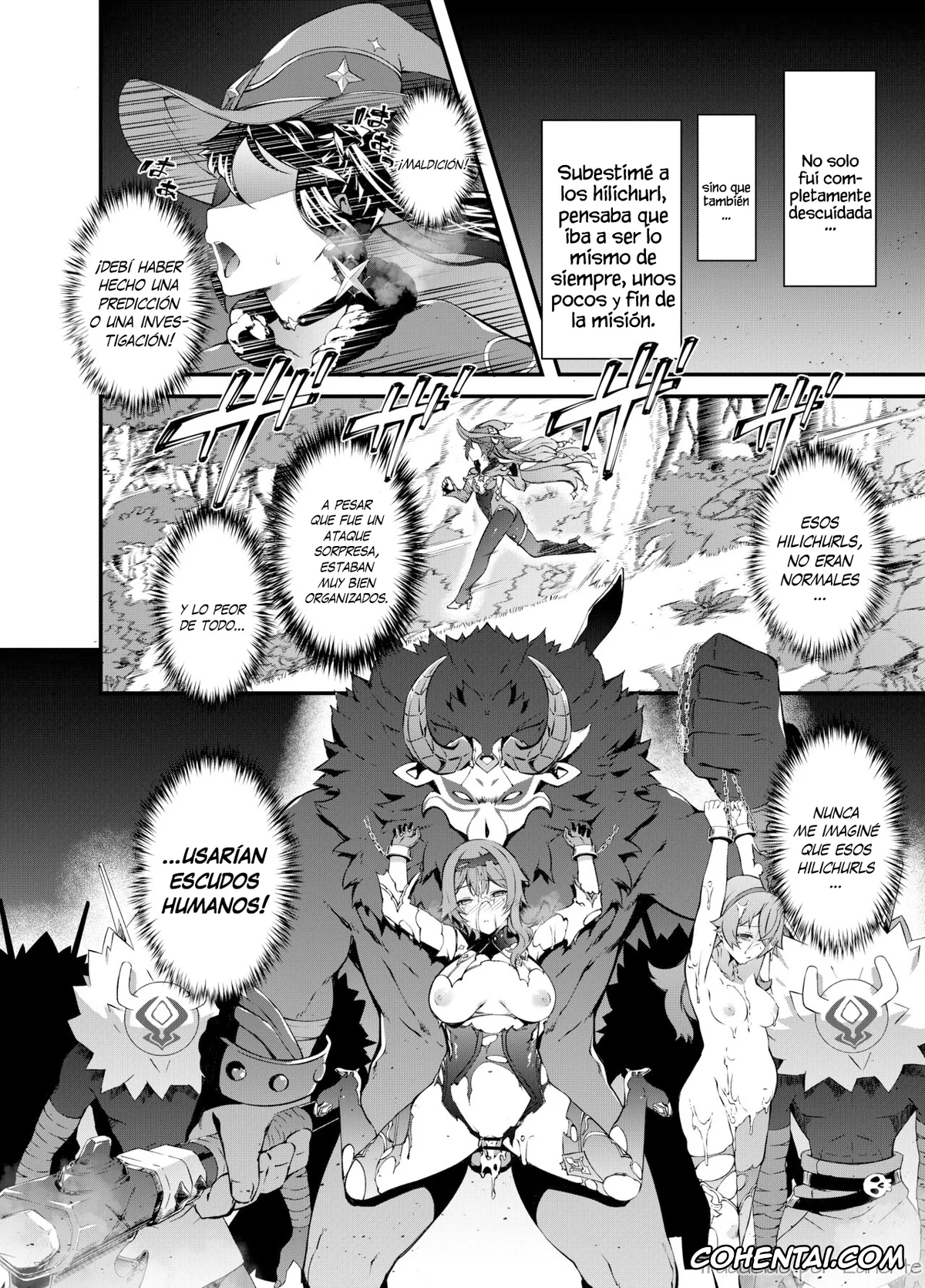 Genshin Impact hentai, Hilichurl hentai, Mitachurl hentai, Mona Megistus hentai, Hoshi ga Ochita Hi (Genshin Impact), pagina 3