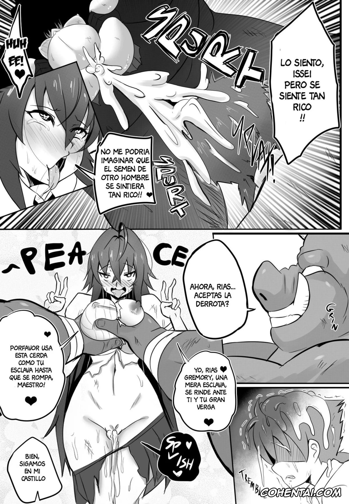 Highschool DxD porno, Rias Gremory porno, B-Trayal 13-3 (Highschool DxD), pagina 14