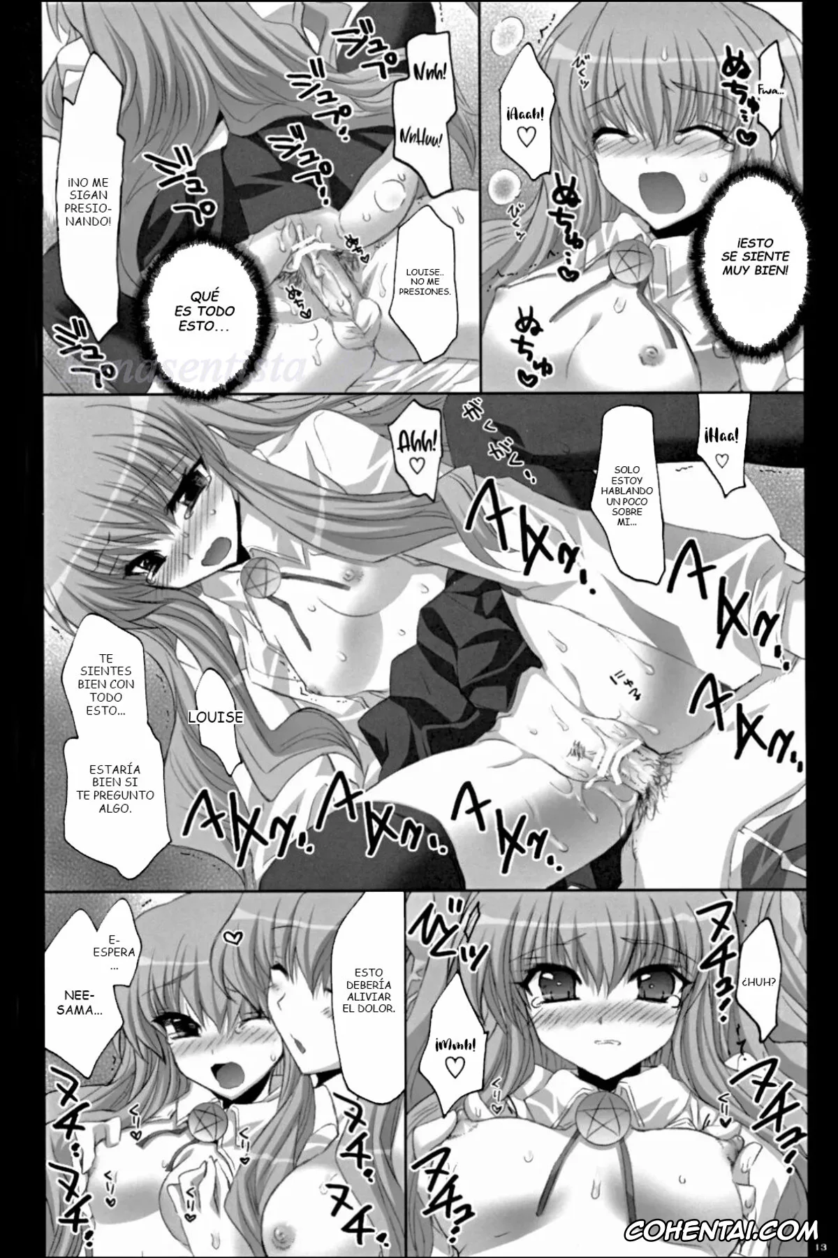 Zero No Tsukaima | The Familiar Of Zero hentai, Cattleya Yvette La Baume Le Blanc De La Fontaine hentai, Eleanor Albertine Le Blanc De La Blois De La Valliere hentai, Louise Francoise Le Blanc de La Valliere hentai, Saito Hiraga hentai, THREAT WIZARD (Zero no Tsukaima), pagina 12