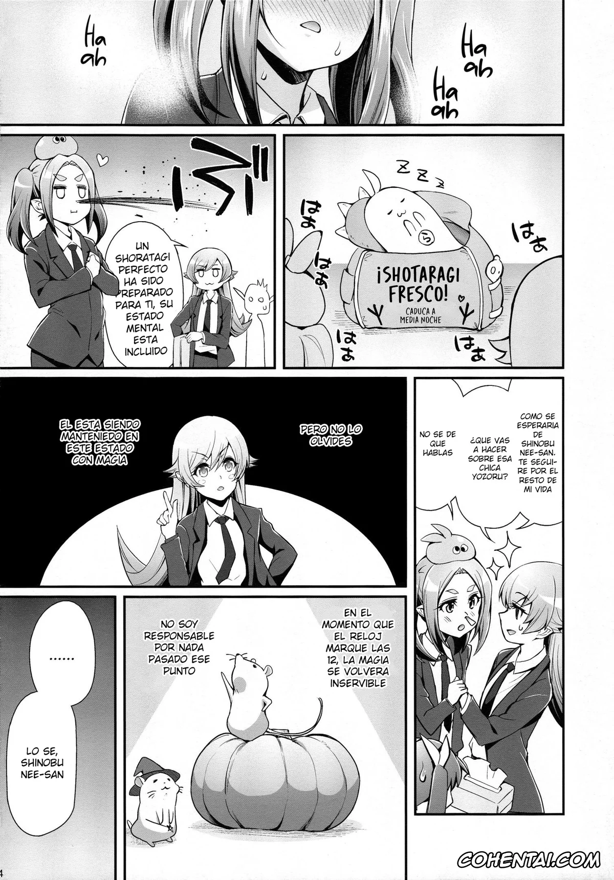 Bakemonogatari hentai, Koyomi Araragi hentai, Yotsugi Ononoki hentai, Pachimonogatari Part 14: Yotsugi Success (Bakemonogatari), pagina 3