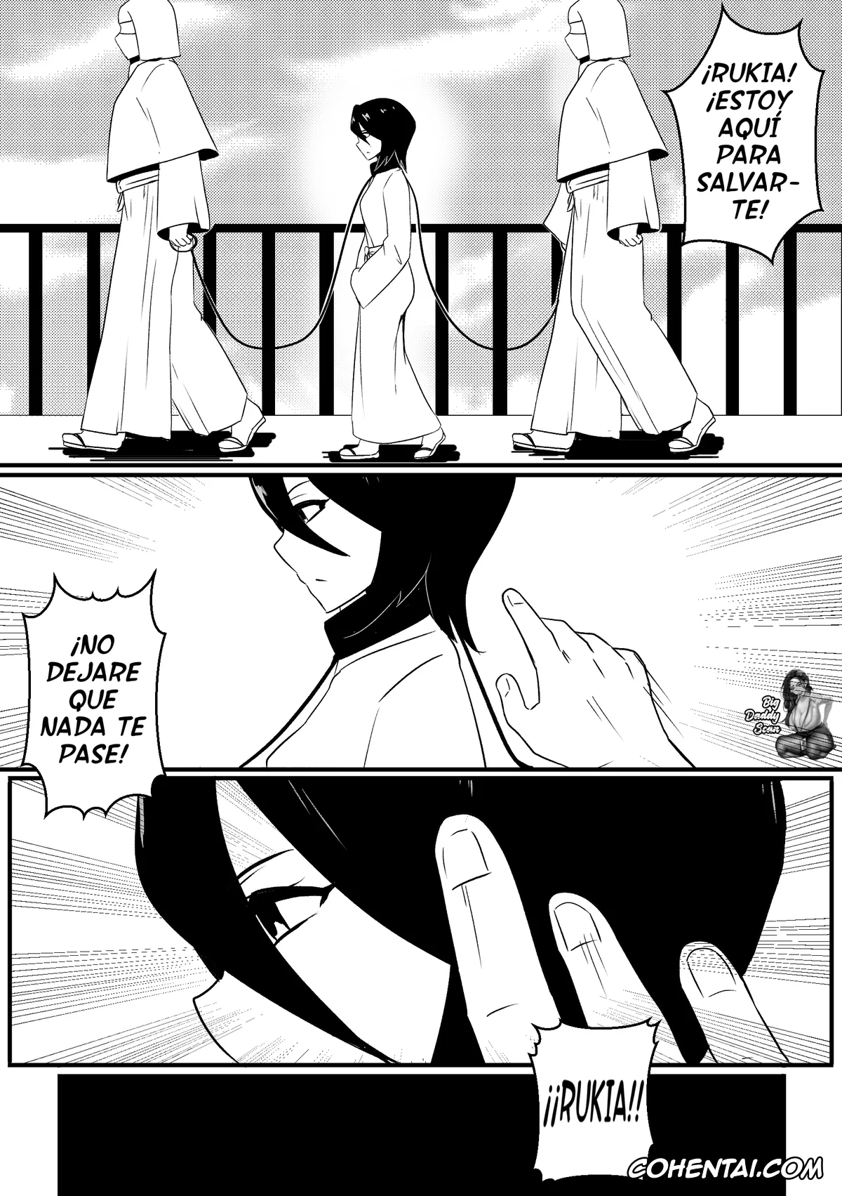 Bleach porno, Ichigo Kurosaki porno, Yoruichi Shihoin porno, B-Trayal 43 Yoruichi (Bleach), pagina 2