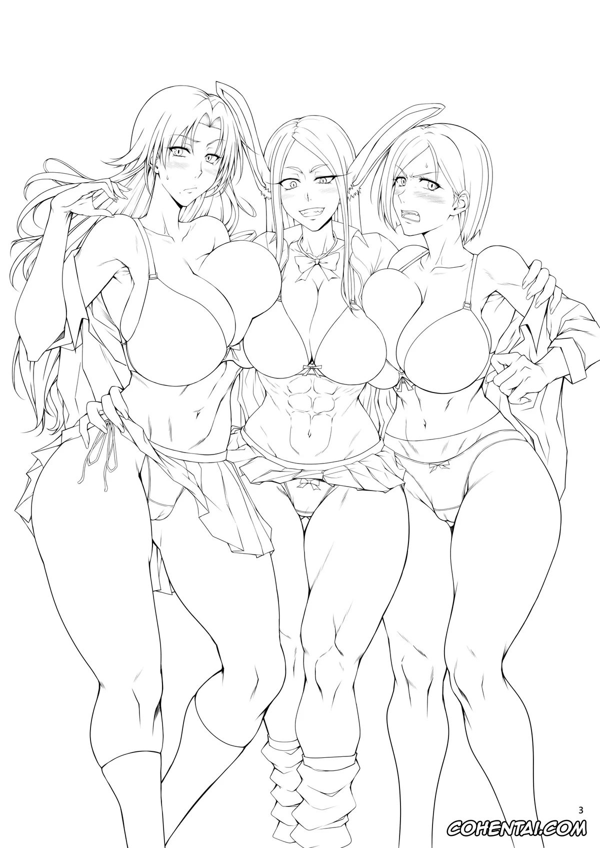 Bleach hentai, Jujutsu Kaisen hentai, My Hero Academia | Boku No Hero Academia hentai, Nobara Kugisaki hentai, Rangiku Matsumoto hentai, Rumi Usagiyama hentai, Yoruichi Shihoin hentai, KIKUYA GONOMI vol.1 (Bleach, Jujutsu Kaisen, Boku no Hero Academia), pagina 3