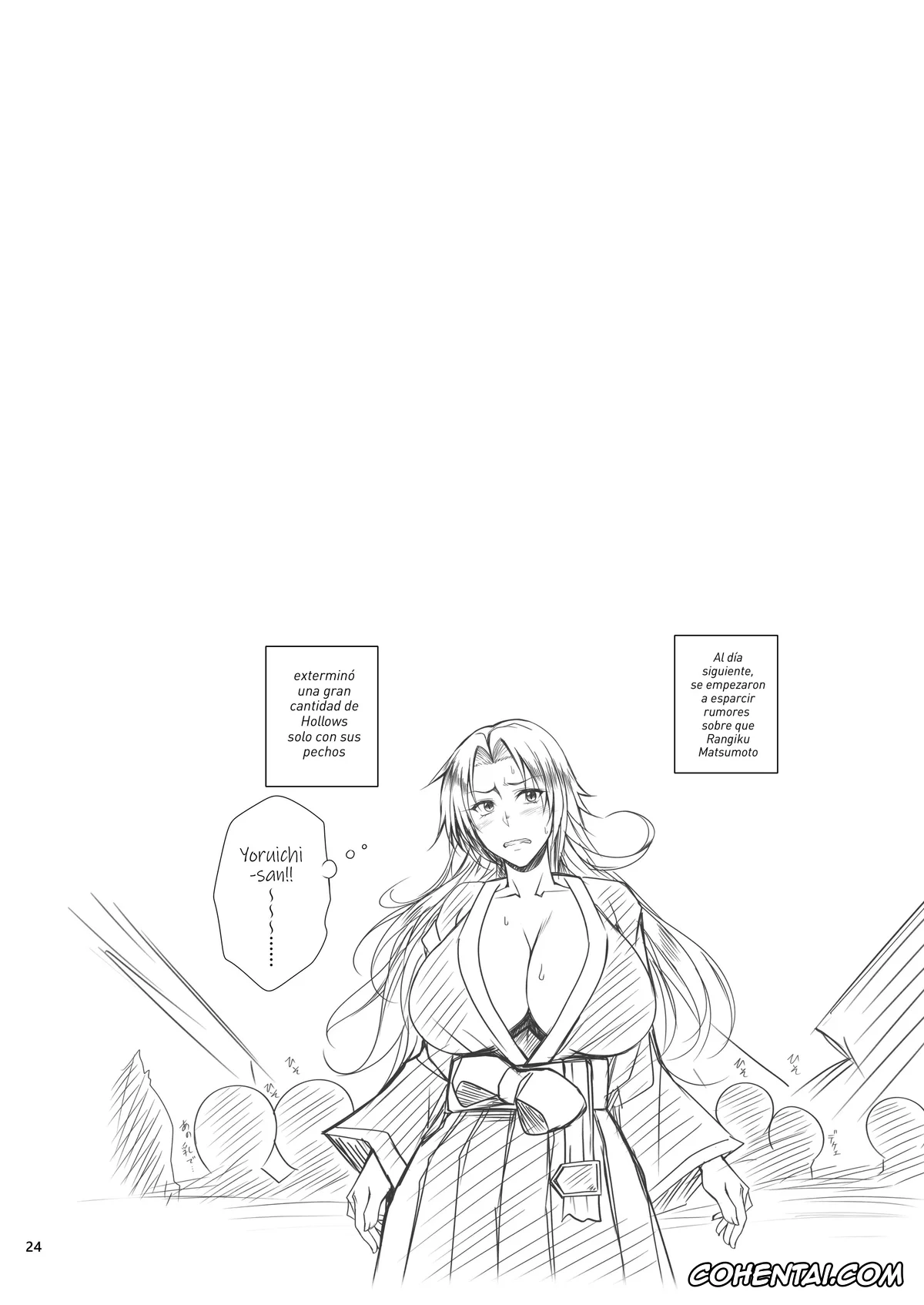 Bleach hentai, Jujutsu Kaisen hentai, My Hero Academia | Boku No Hero Academia hentai, Nobara Kugisaki hentai, Rangiku Matsumoto hentai, Rumi Usagiyama hentai, Yoruichi Shihoin hentai, KIKUYA GONOMI vol.1 (Bleach, Jujutsu Kaisen, Boku no Hero Academia), pagina 24