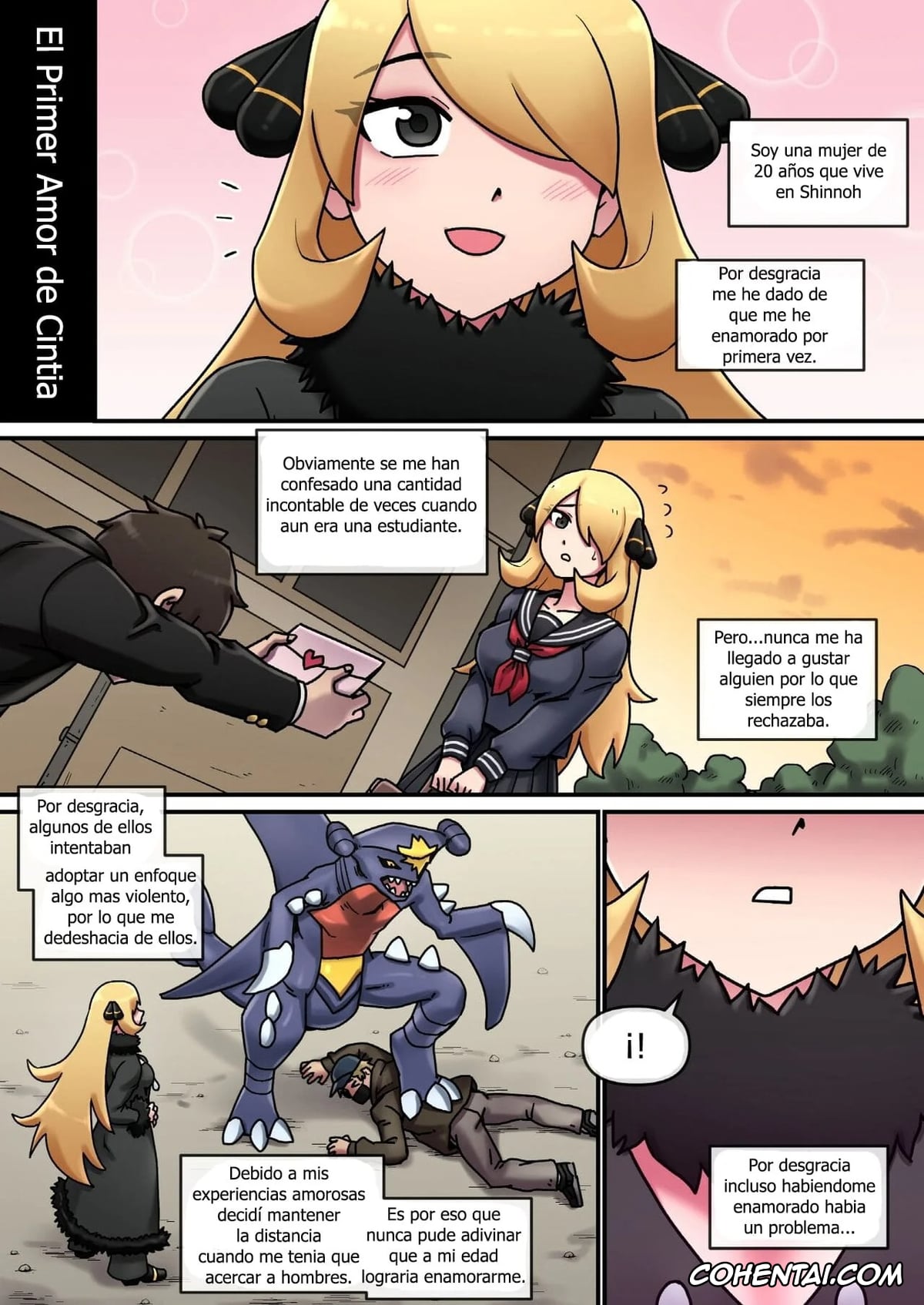 Pokemon | Pocket Monsters porno, Cynthia porno, El Primer Amor de Cynthia (Pokemon Sword and Shield), pagina 2