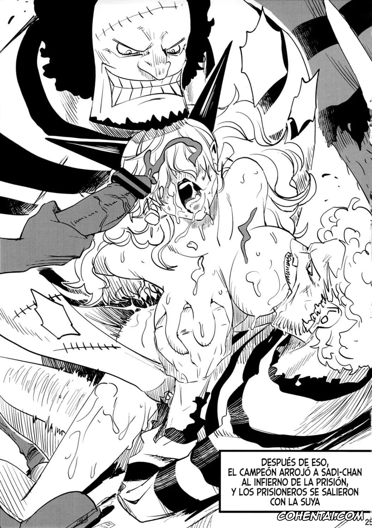 One Piece xxx, Boa Hancock xxx, Kalifa xxx, Marshall D. Teach | Blackbeard xxx, Nico Robin xxx, Zoku Onnagoroshi Hebi no Jigoku (One Piece), pagina 22