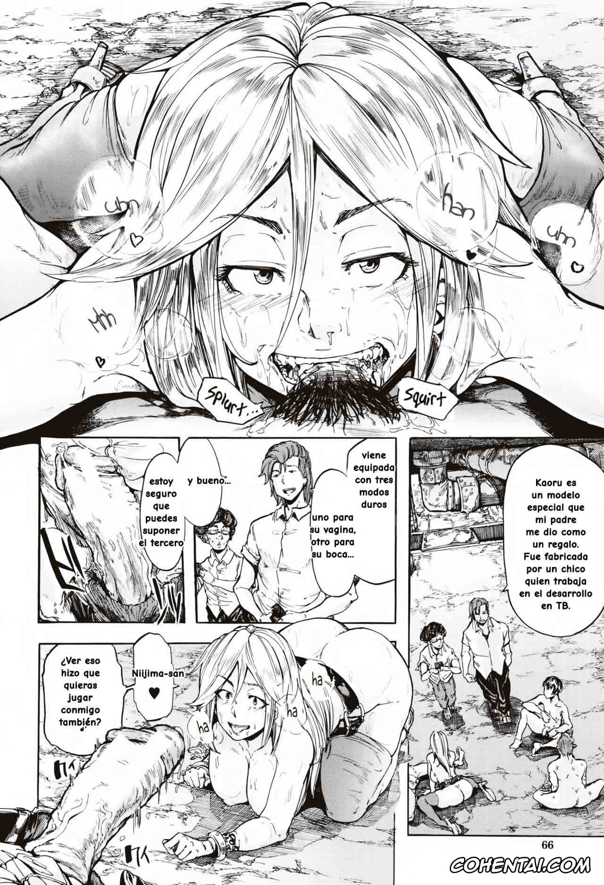 Manga porno, Tankoubon porno, Juurin no Ame, pagina 68