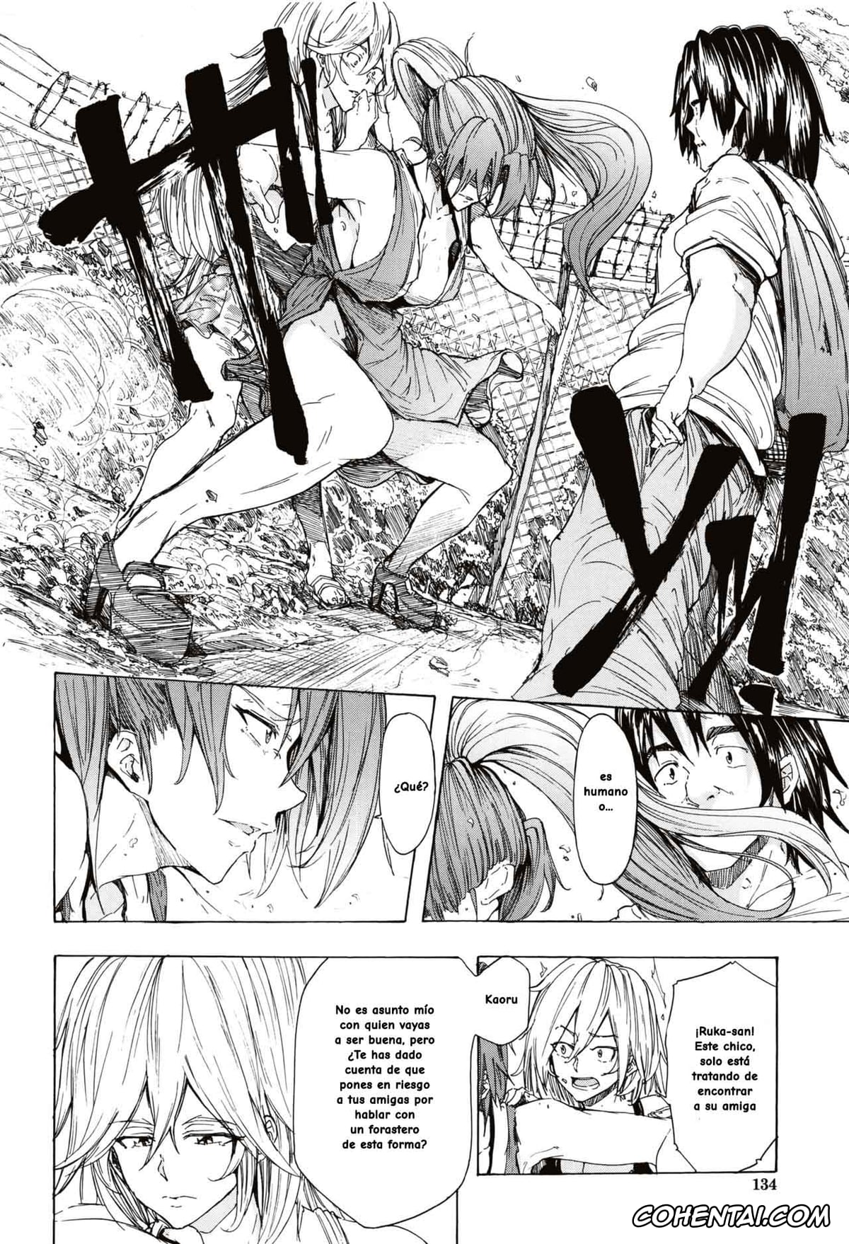 Manga porno, Tankoubon porno, Juurin no Ame, pagina 134