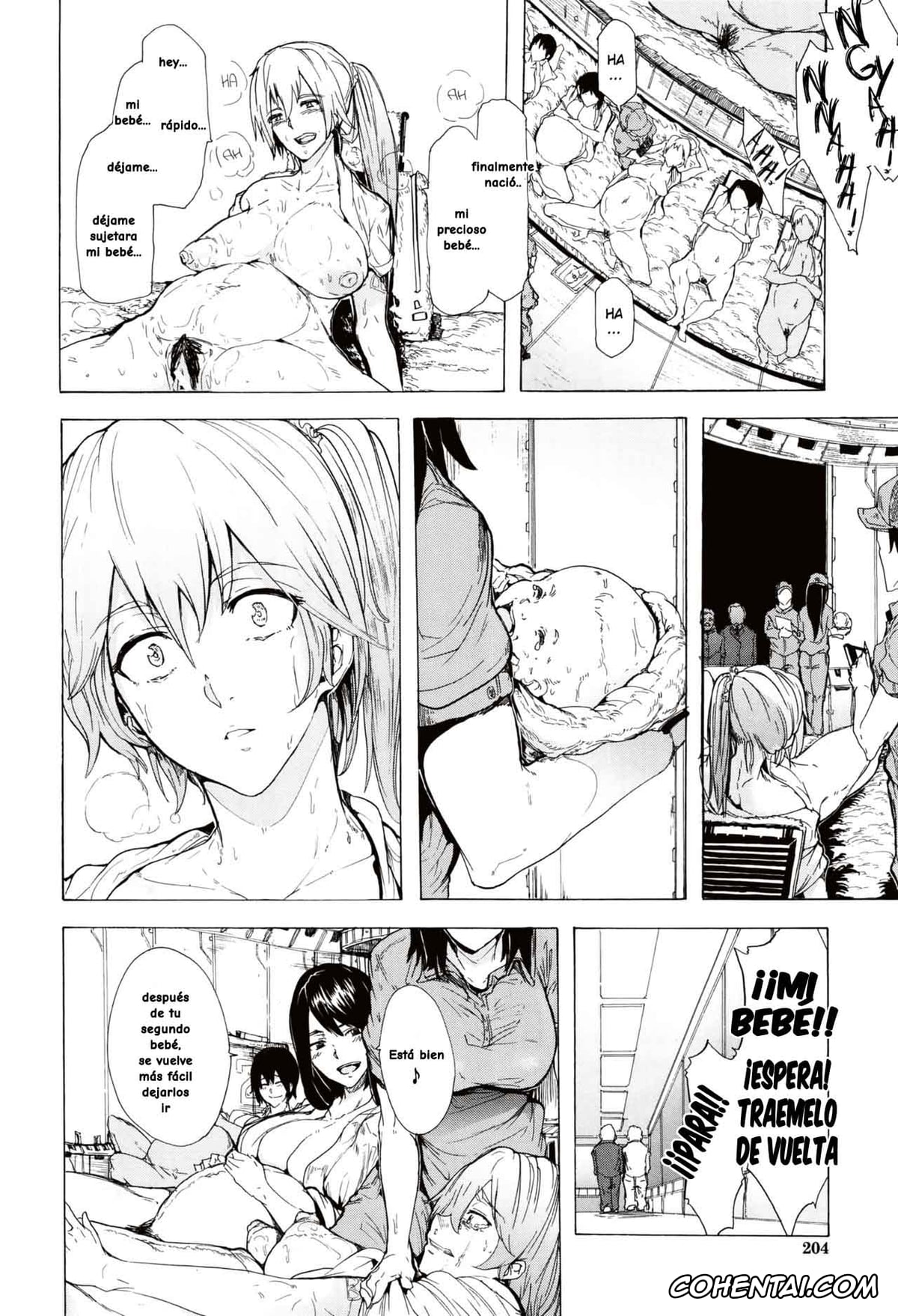 Manga porno, Tankoubon porno, Juurin no Ame, pagina 203