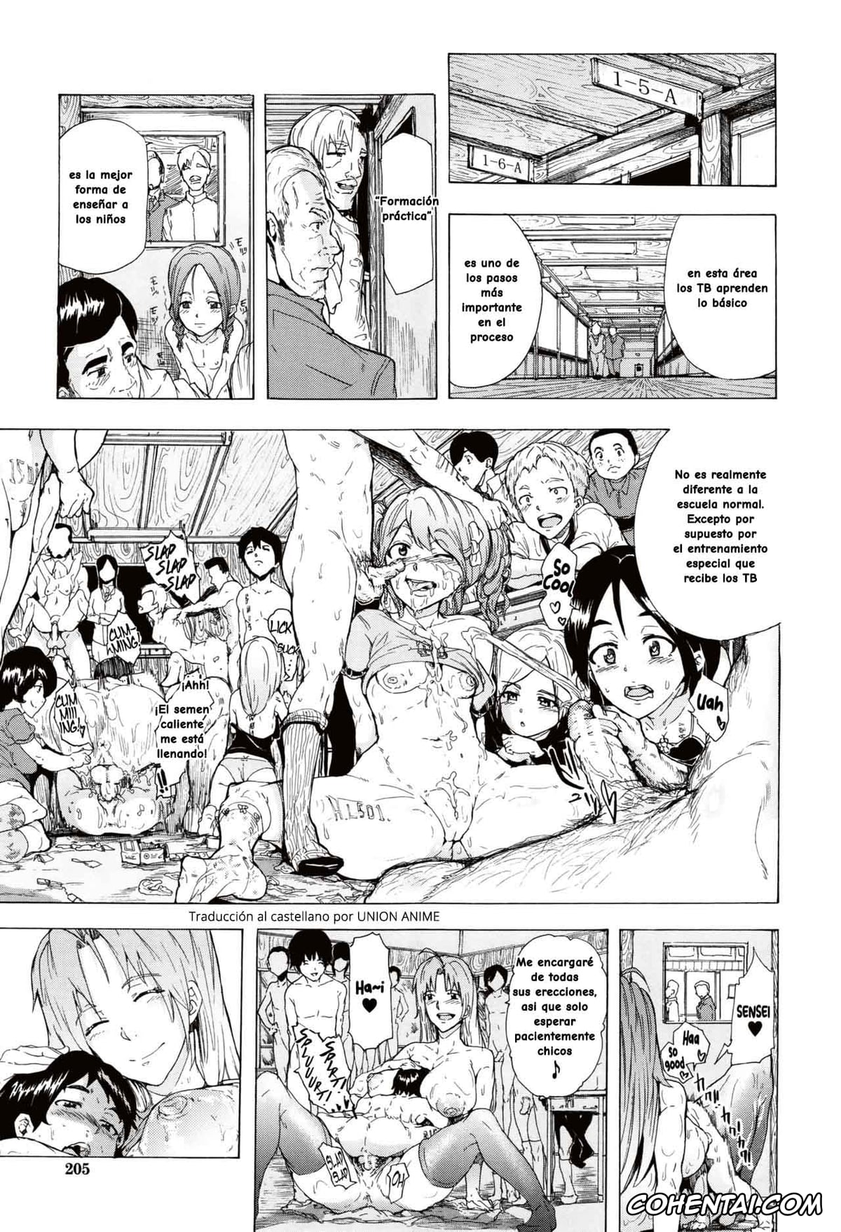 Manga hentai, Tankoubon hentai, Juurin no Ame, pagina 204