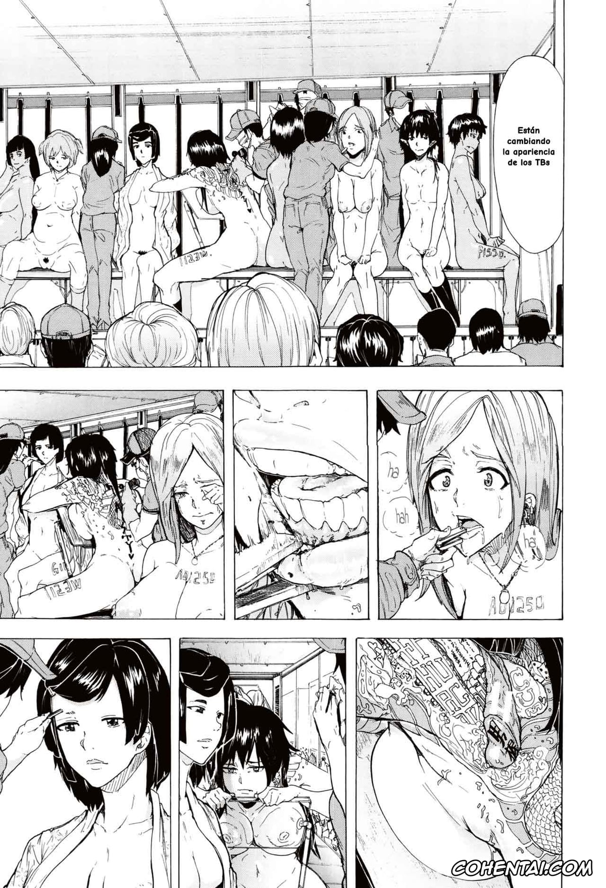 Manga porno, Tankoubon porno, Juurin no Ame, pagina 206