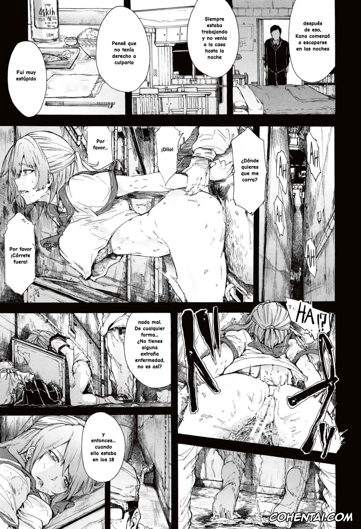 Manga xxx, Tankoubon xxx, Juurin no Ame, pagina 214