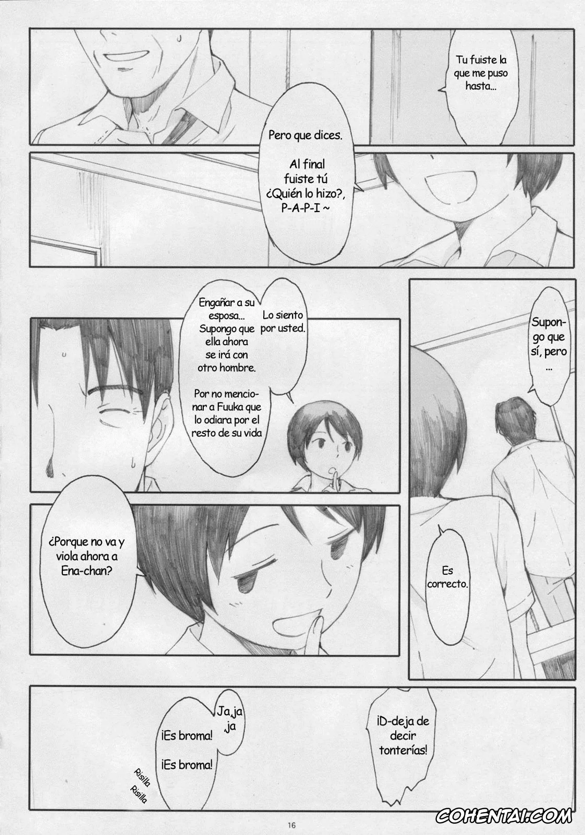 Yotsubato! hentai, Fuuka Ayase hentai, Hiwatari hentai, Mr. Ayase hentai, Natsukaze! 5 (Yotsubato!), pagina 15