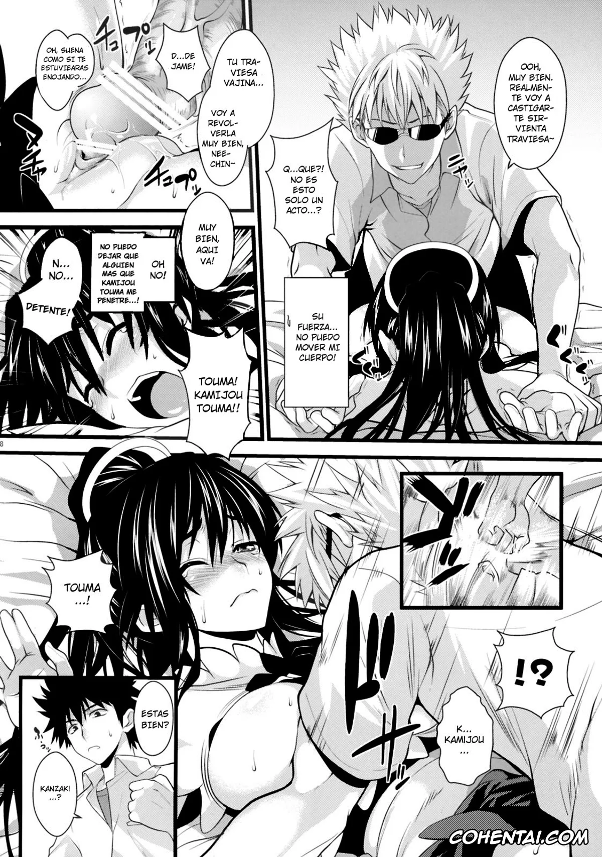 Toaru Project xxx, Kaori Kanzaki xxx, Touma Kamijou xxx, Amakusa Moyou na San % (Toaru Majutsu no Index), pagina 7