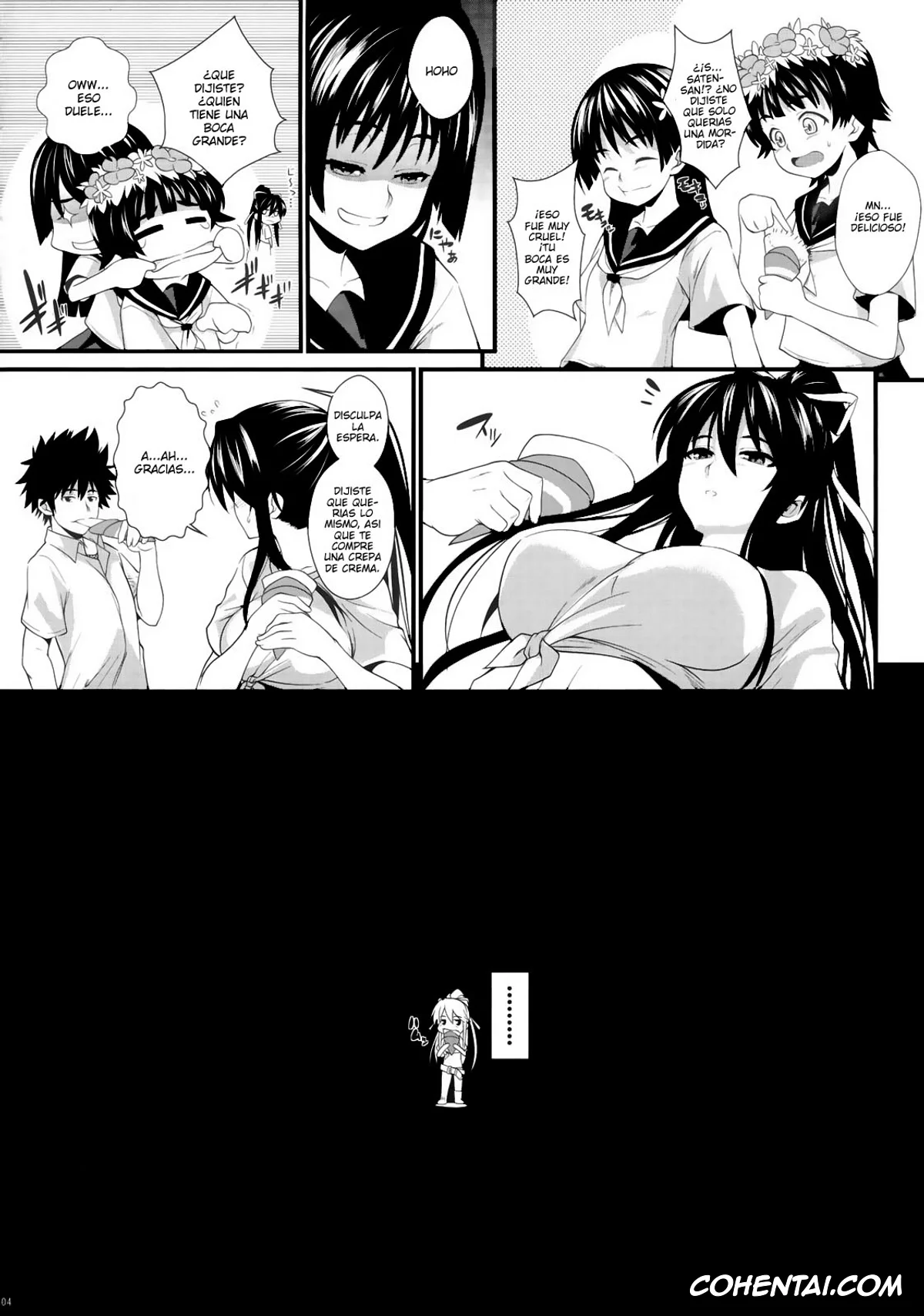 Toaru Project hentai, Itsuwa hentai, Kaori Kanzaki hentai, Touma Kamijou hentai, Amakusa Moyou na Yon % Plus (Toaru Majutsu no Index), pagina 3