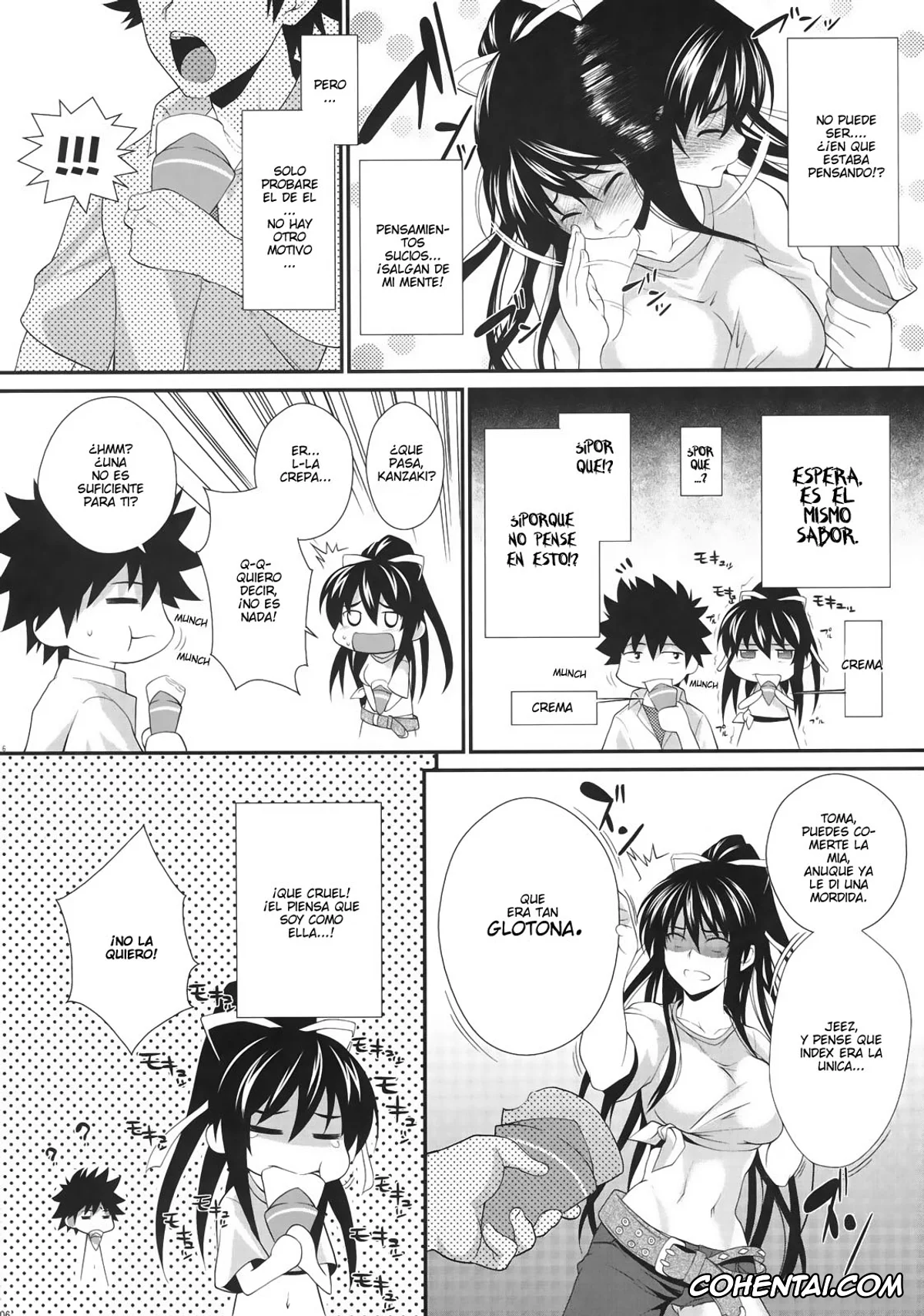 Toaru Project porno, Itsuwa porno, Kaori Kanzaki porno, Touma Kamijou porno, Amakusa Moyou na Yon % Plus (Toaru Majutsu no Index), pagina 5