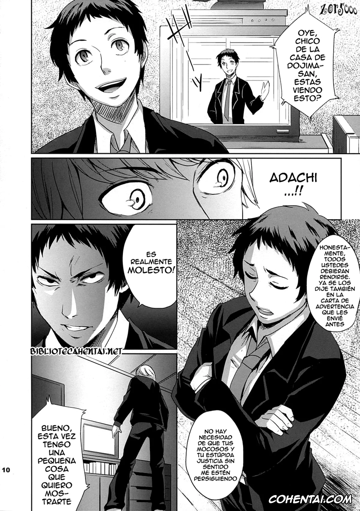 Persona 4 hentai, Rise Kujikawa hentai, Tohru Adachi hentai, Sperma4 (Persona 4), pagina 9