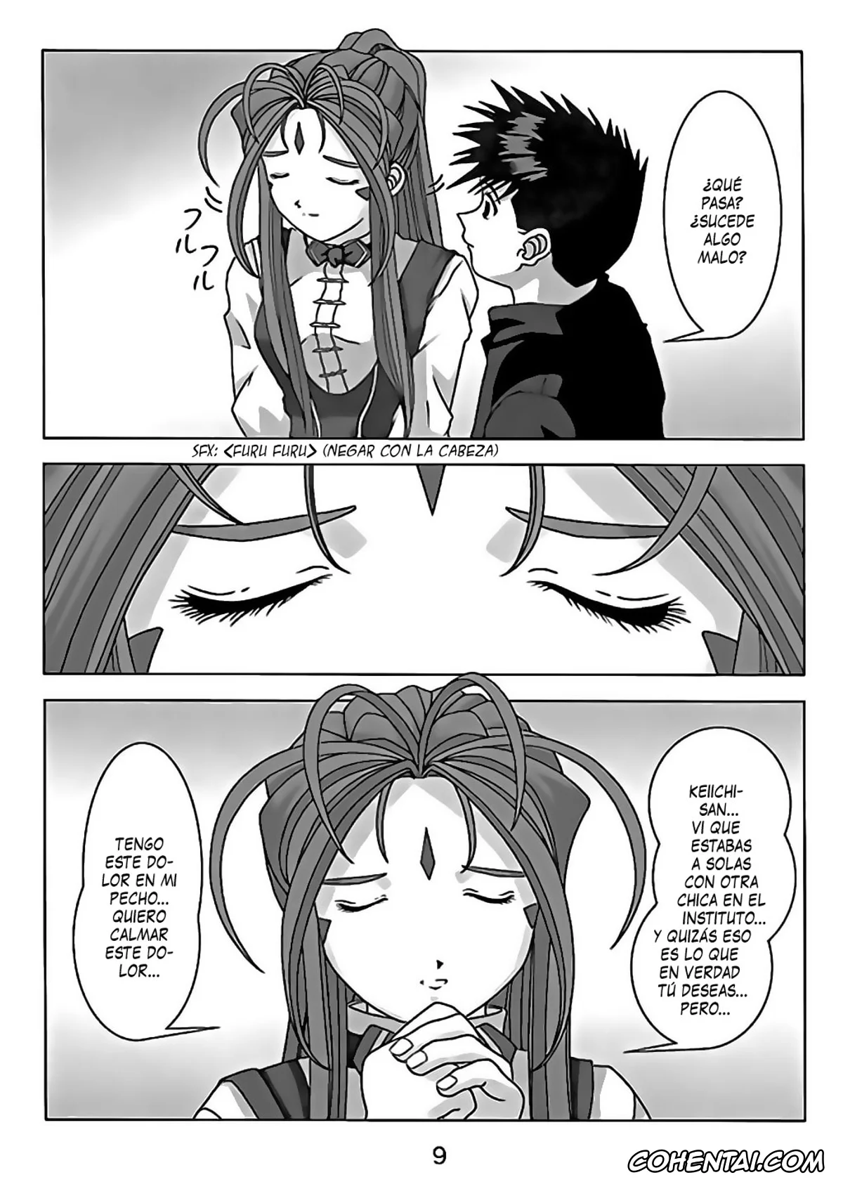 Ah My Goddess | Aa Megami-sama xxx, Belldandy xxx, Keiichi Morisato xxx, KISS wo Kudasai (Ah! My Goddess), pagina 10