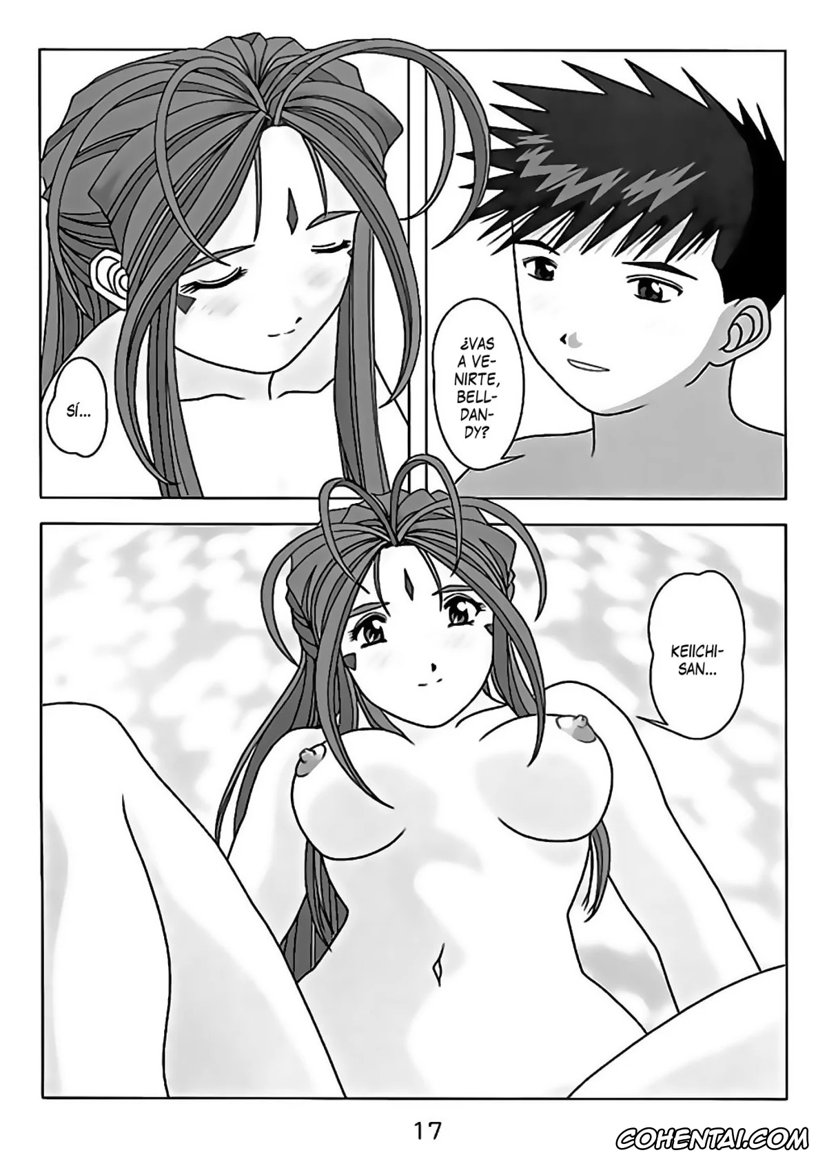 Ah My Goddess | Aa Megami-sama hentai, Belldandy hentai, Keiichi Morisato hentai, KISS wo Kudasai (Ah! My Goddess), pagina 18