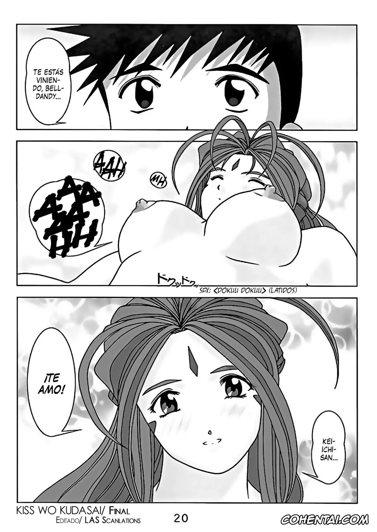 Ah My Goddess | Aa Megami-sama hentai, Belldandy hentai, Keiichi Morisato hentai, KISS wo Kudasai (Ah! My Goddess), pagina 21
