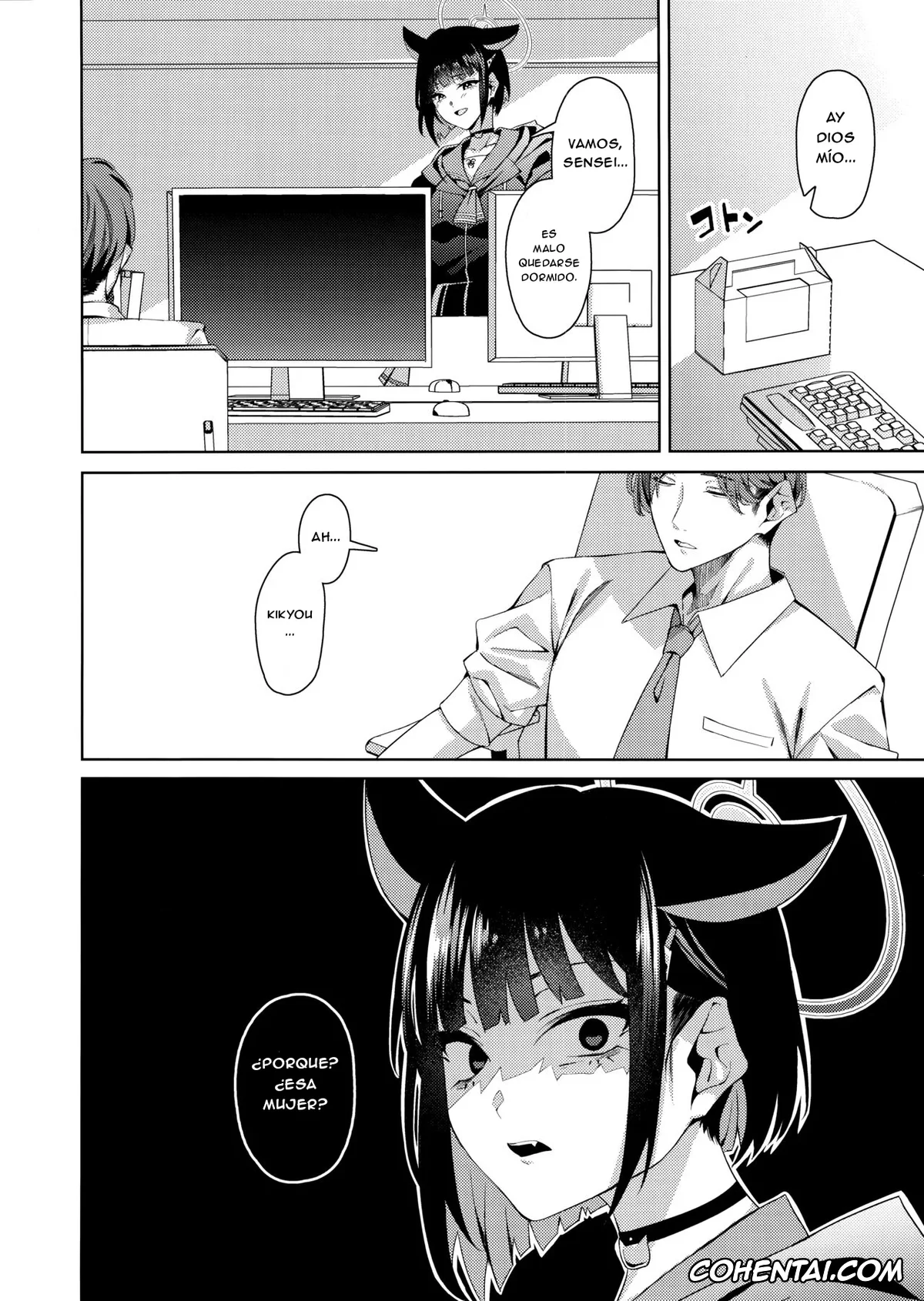 Blue Archive hentai, Kazusa Kyouyama hentai, Kikyou Kiryuu hentai, Sensei hentai, Neko. (Blue Archive), pagina 3