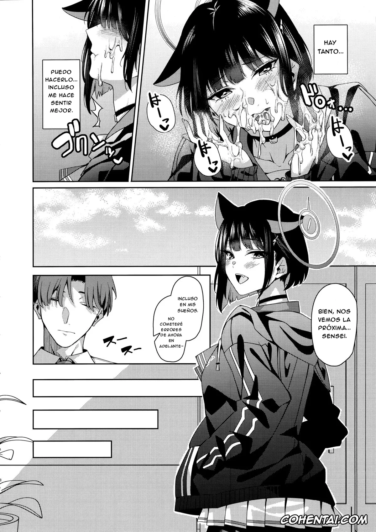 Blue Archive hentai, Kazusa Kyouyama hentai, Kikyou Kiryuu hentai, Sensei hentai, Neko. (Blue Archive), pagina 9
