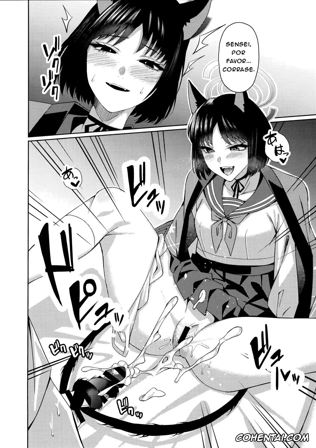 Blue Archive hentai, Kazusa Kyouyama hentai, Kikyou Kiryuu hentai, Sensei hentai, Neko. (Blue Archive), pagina 15
