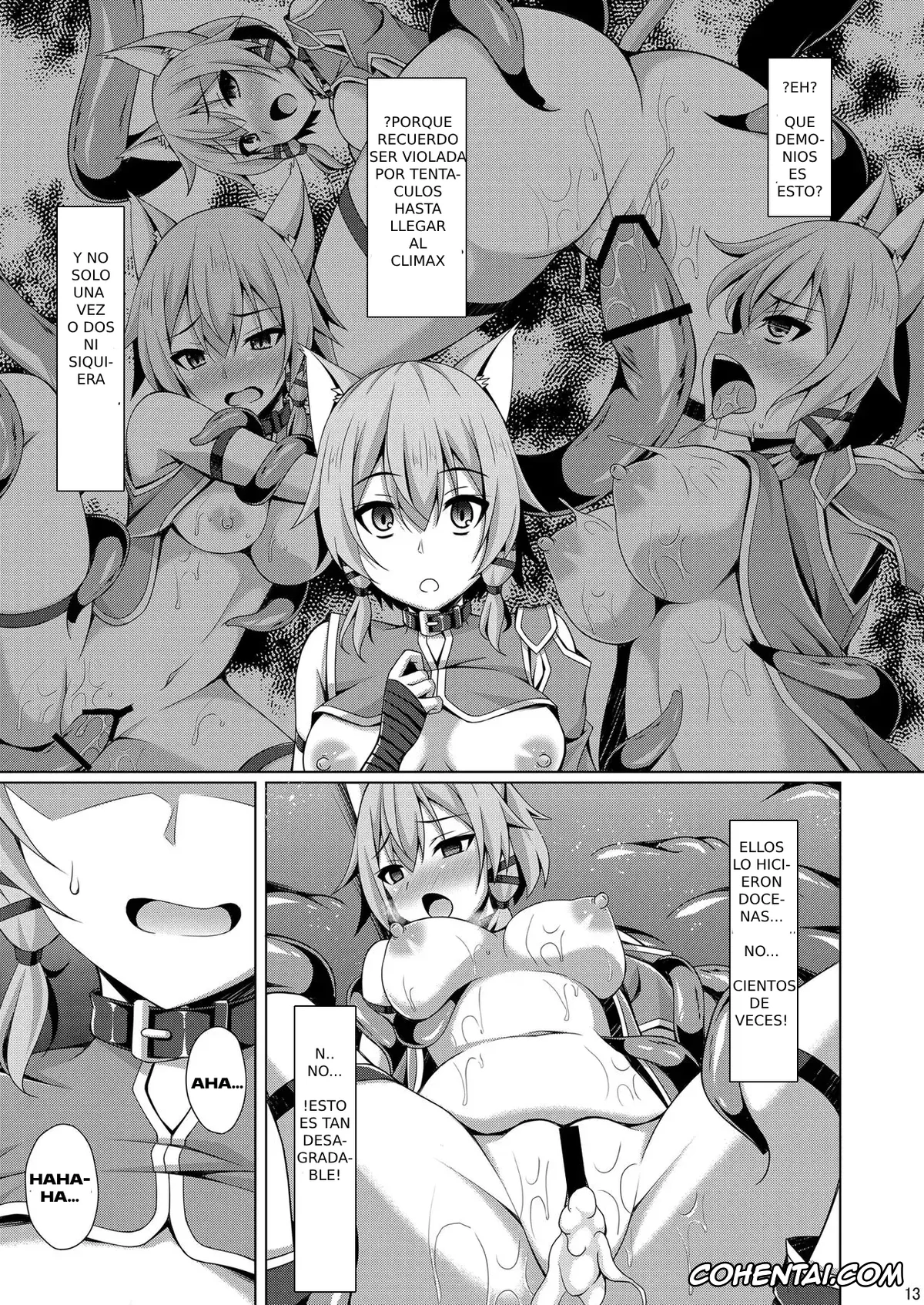 Sword Art Online hentai, Asuna Yuuki hentai, Shino Asada | Sinon hentai, Cool na Kanojo wa Mou Ore ni wa Hohoende kurenai… (Sword Art Online), pagina 12