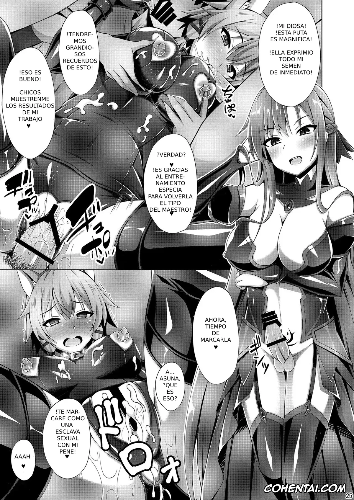 Sword Art Online hentai, Asuna Yuuki hentai, Shino Asada | Sinon hentai, Cool na Kanojo wa Mou Ore ni wa Hohoende kurenai… (Sword Art Online), pagina 24