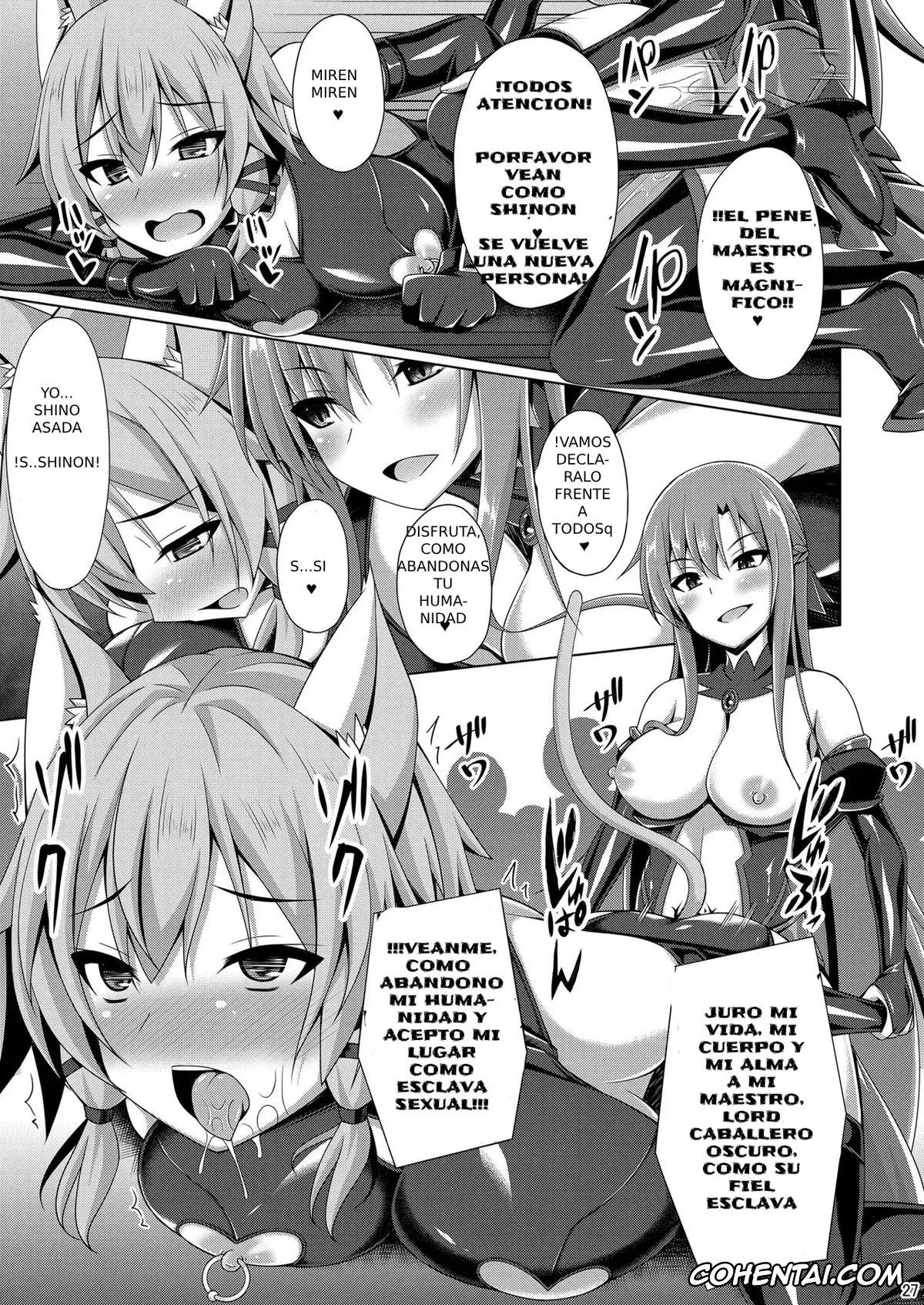 Sword Art Online porno, Asuna Yuuki porno, Shino Asada | Sinon porno, Cool na Kanojo wa Mou Ore ni wa Hohoende kurenai… (Sword Art Online), pagina 26