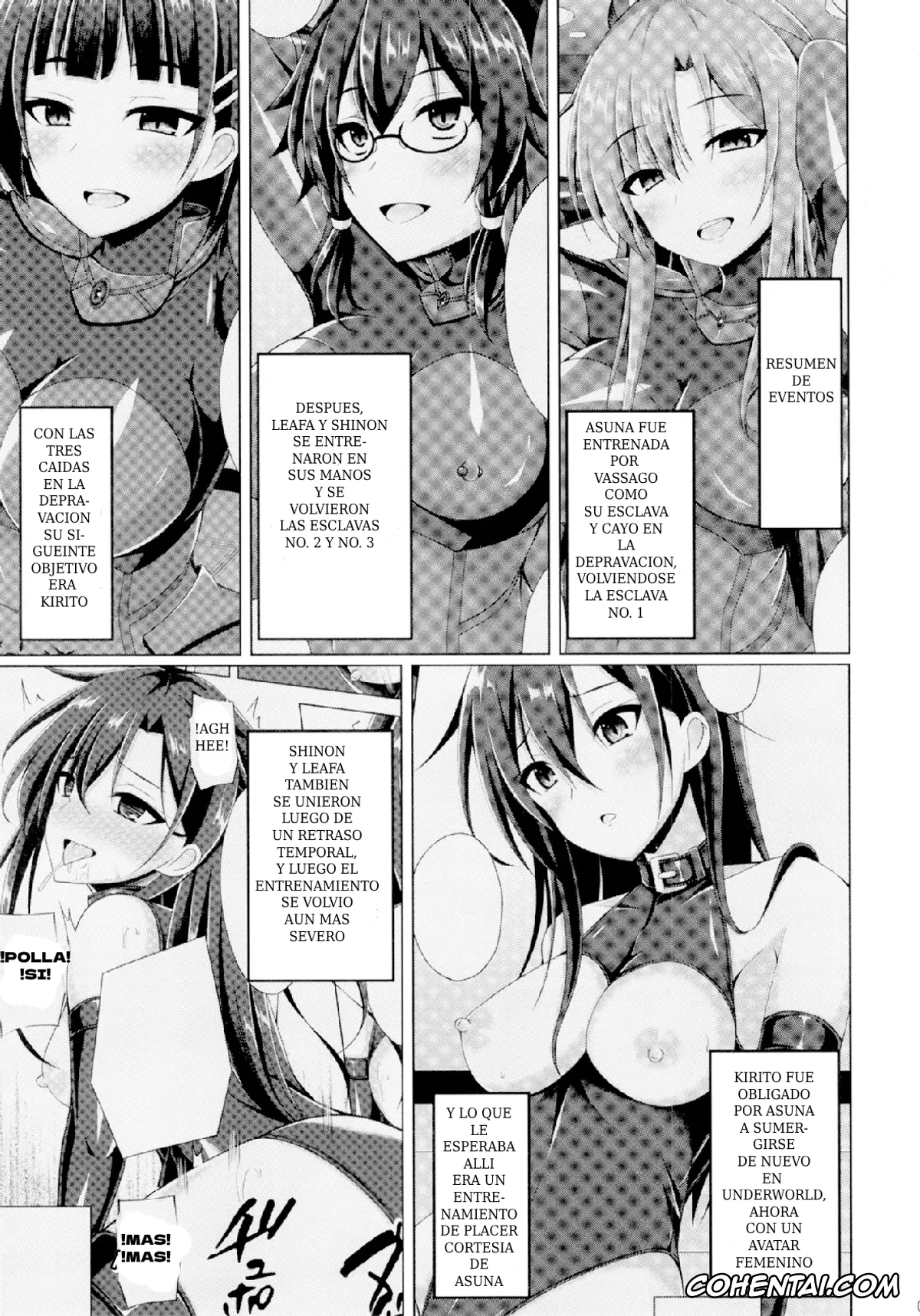 Sword Art Online porno, Lyfa | Leafa porno, Shino Asada | Sinon porno, Suguha Kirigaya porno, Kanojo-tachi no Nichijou wa Mou Modoranai… (Sword Art Online), pagina 2