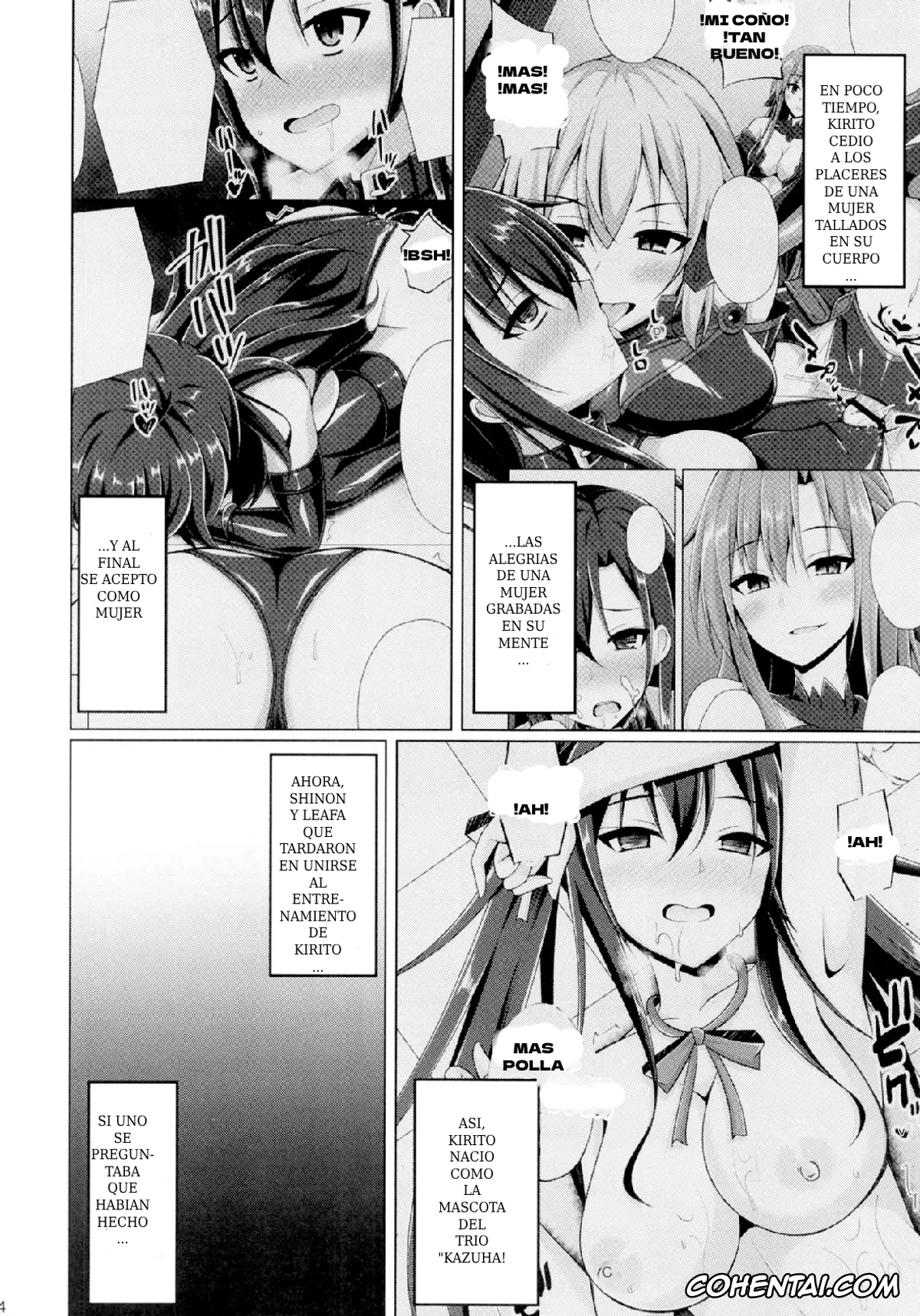 Sword Art Online hentai, Lyfa | Leafa hentai, Shino Asada | Sinon hentai, Suguha Kirigaya hentai, Kanojo-tachi no Nichijou wa Mou Modoranai… (Sword Art Online), pagina 3