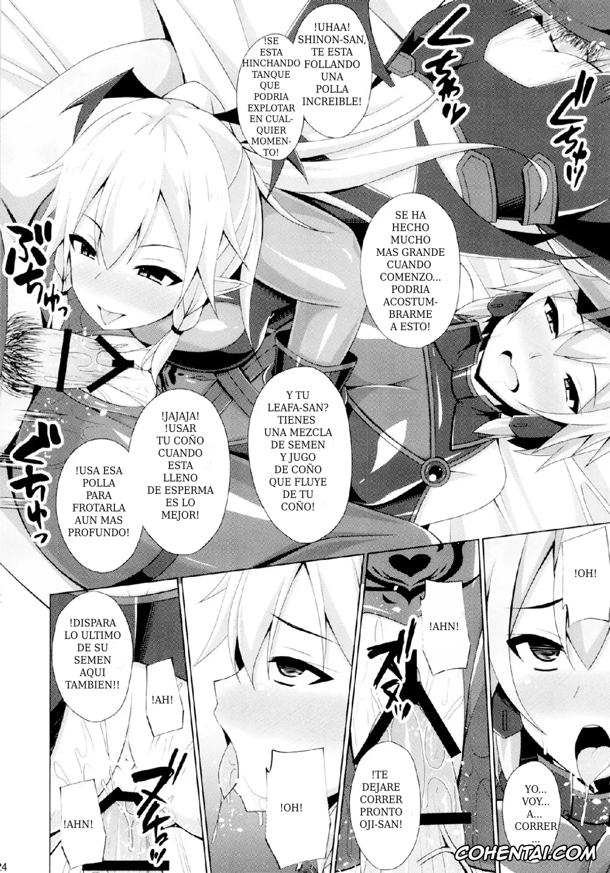 Sword Art Online porno, Lyfa | Leafa porno, Shino Asada | Sinon porno, Suguha Kirigaya porno, Kanojo-tachi no Nichijou wa Mou Modoranai… (Sword Art Online), pagina 23