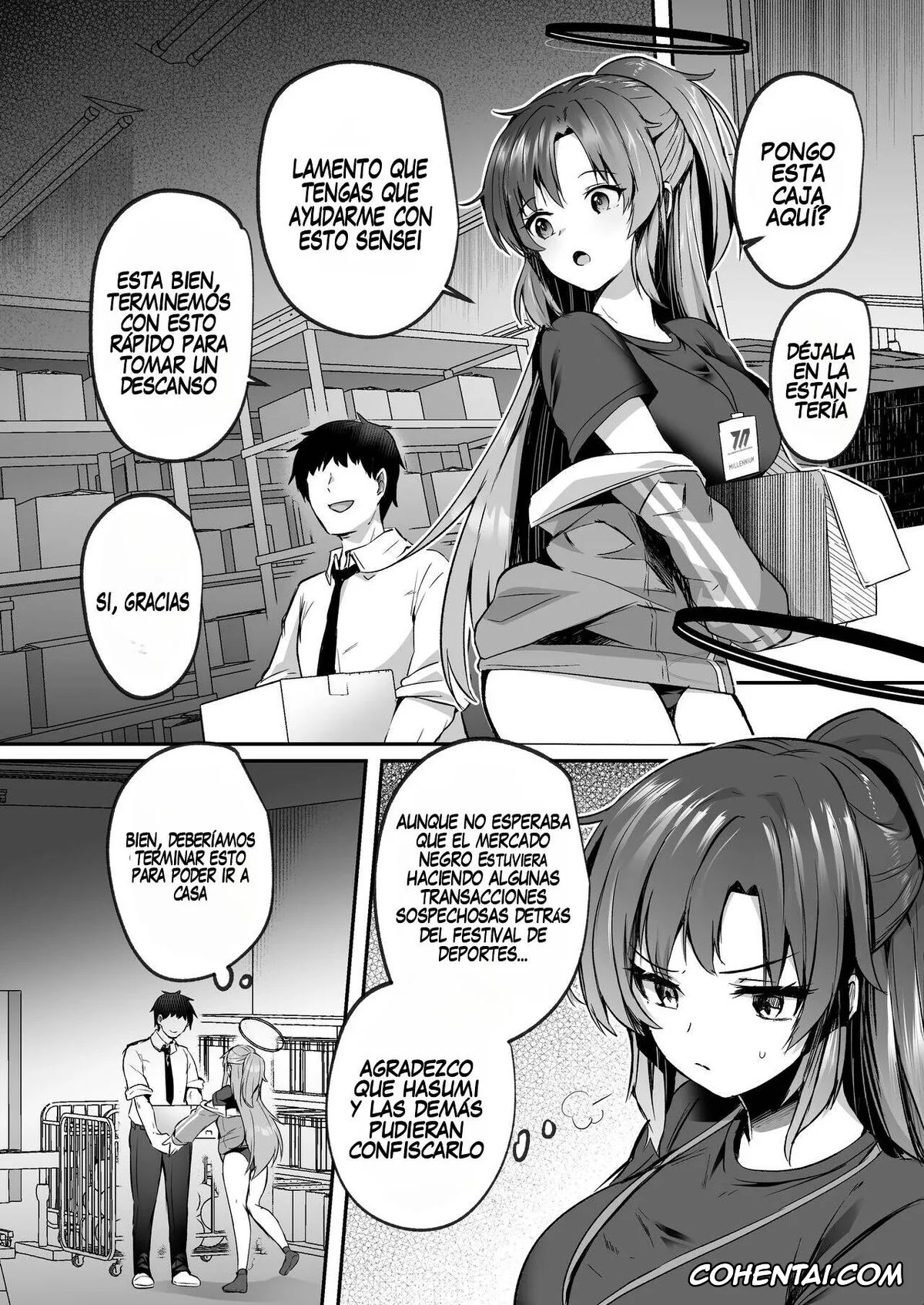Blue Archive hentai, Sensei hentai, Yuuka Hayase hentai, Bousou shita Sensei ni Oshitao Sarete SEX Suru Hon (Blue Archive), pagina 3