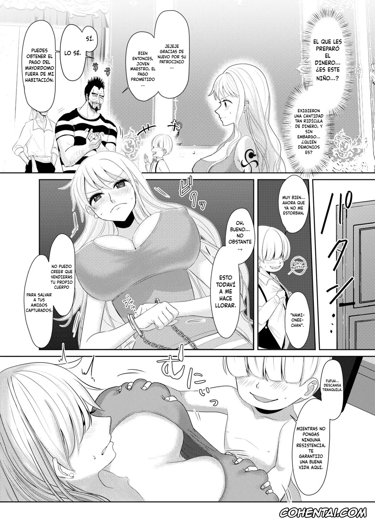 One Piece porno, Nami porno, Nami ga Kanemochi no Gaki to Torihiki (One Piece), pagina 2