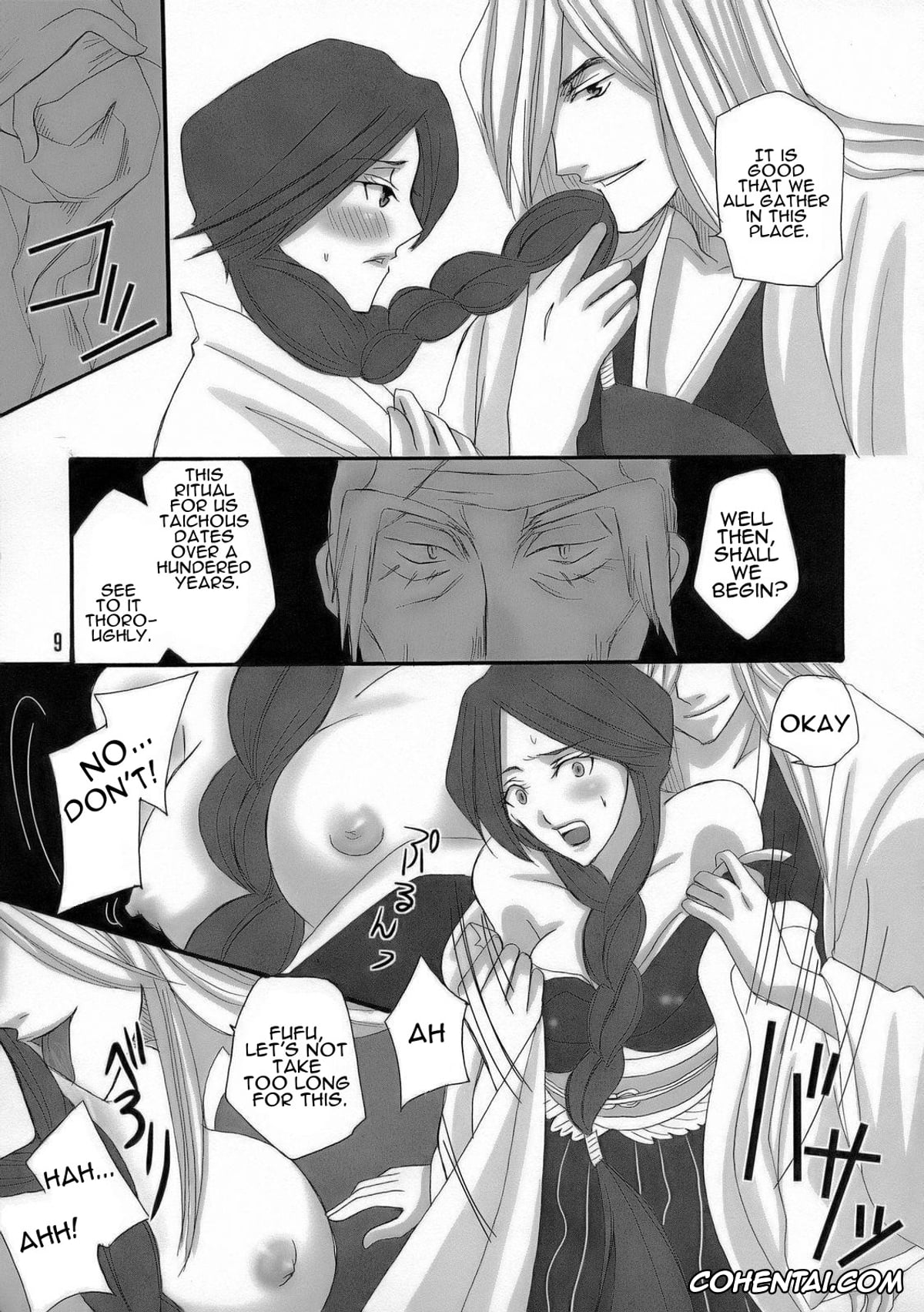 Bleach porno, Jushiro Ukitake porno, Retsu Unohana porno, Bankai ~ Unohana Kuzushi ~ (Bleach), pagina 8