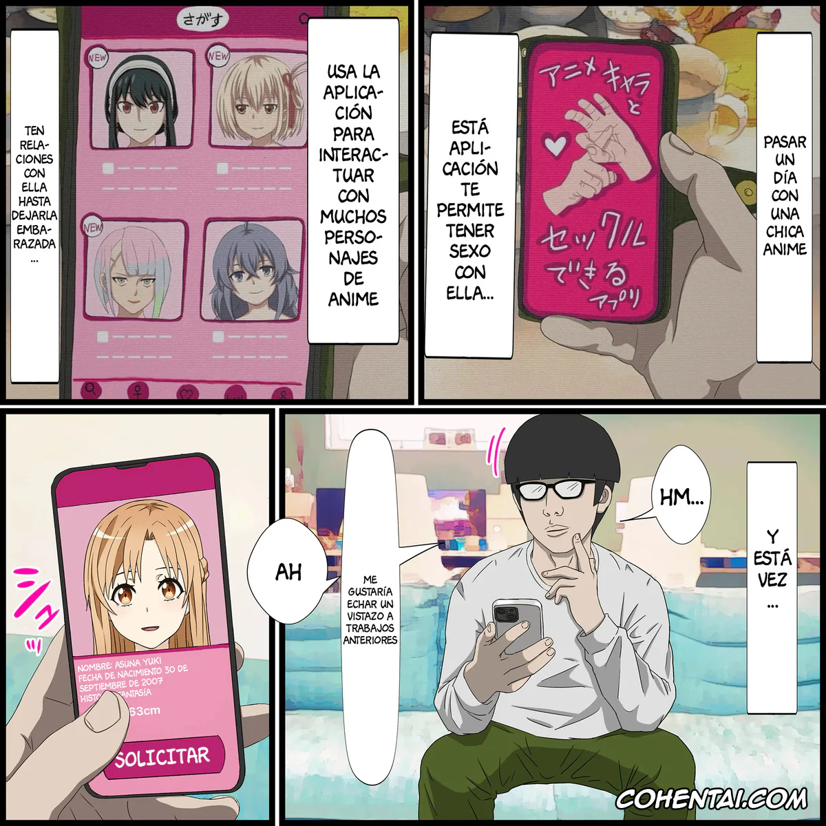 Sword Art Online xxx, Asuna Yuuki xxx, Anime Chara to Sex Dekiru Appli 14, Asuna Hen (Sword Art Online), pagina 1