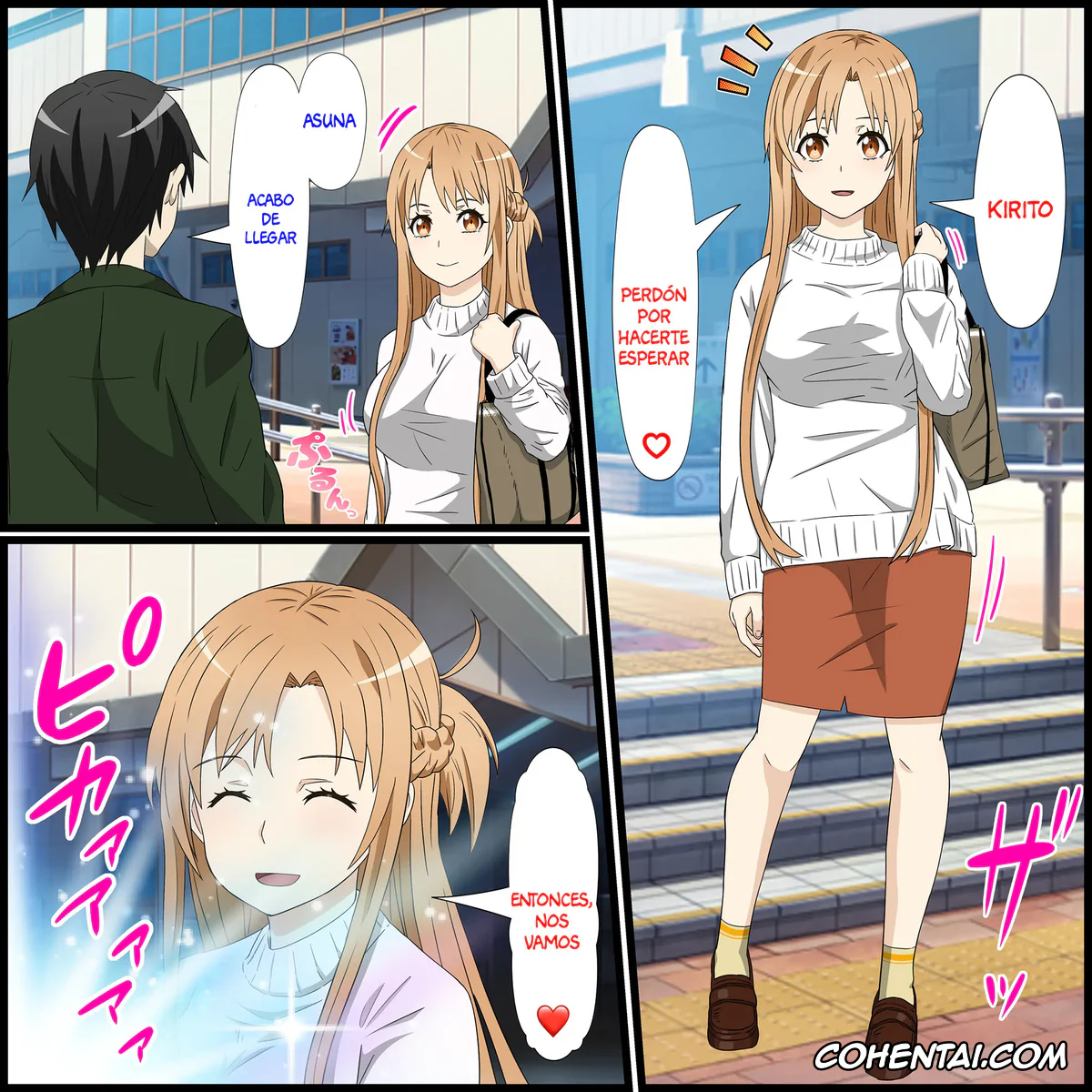 Sword Art Online porno, Asuna Yuuki porno, Anime Chara to Sex Dekiru Appli 14, Asuna Hen (Sword Art Online), pagina 2