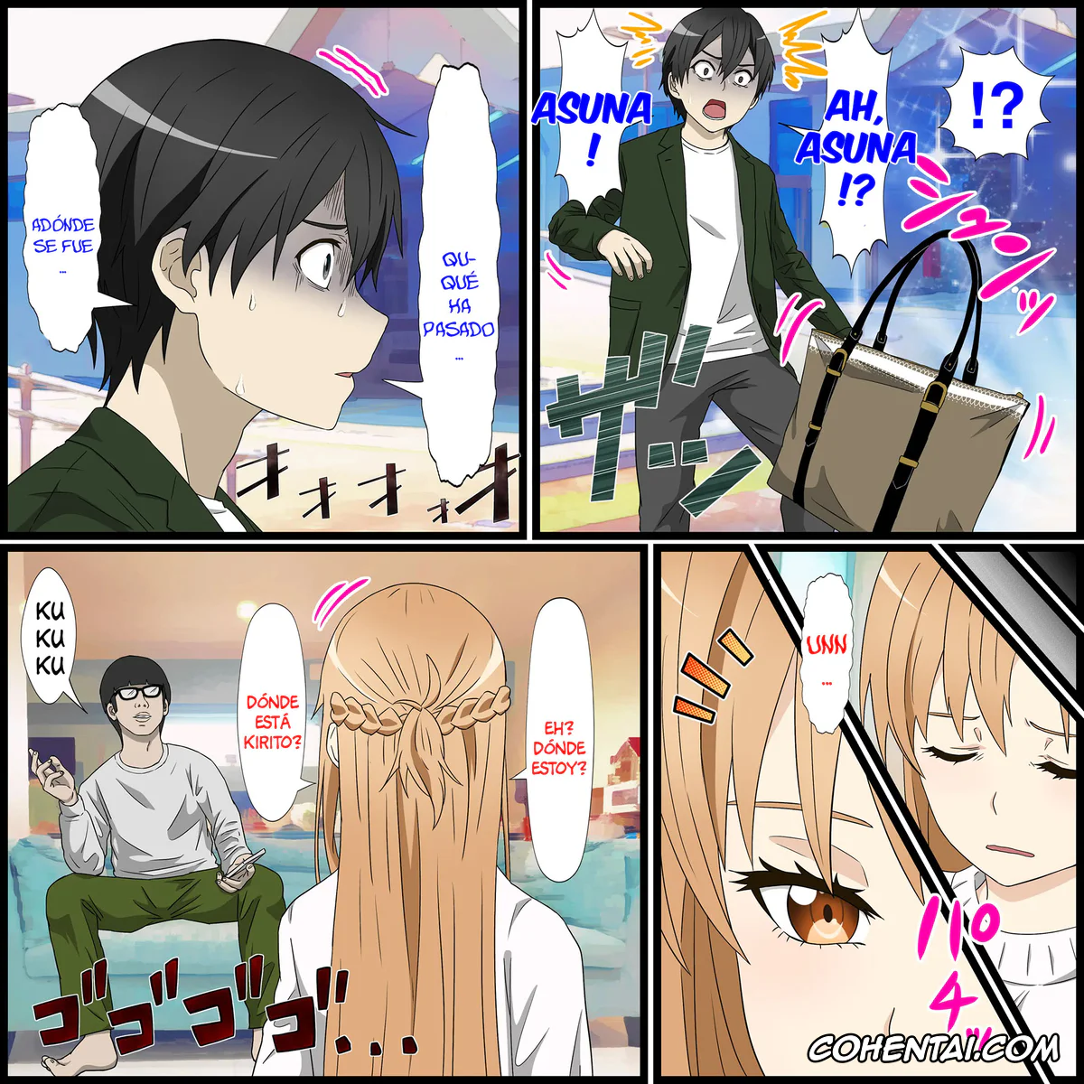 Sword Art Online hentai, Asuna Yuuki hentai, Anime Chara to Sex Dekiru Appli 14, Asuna Hen (Sword Art Online), pagina 3